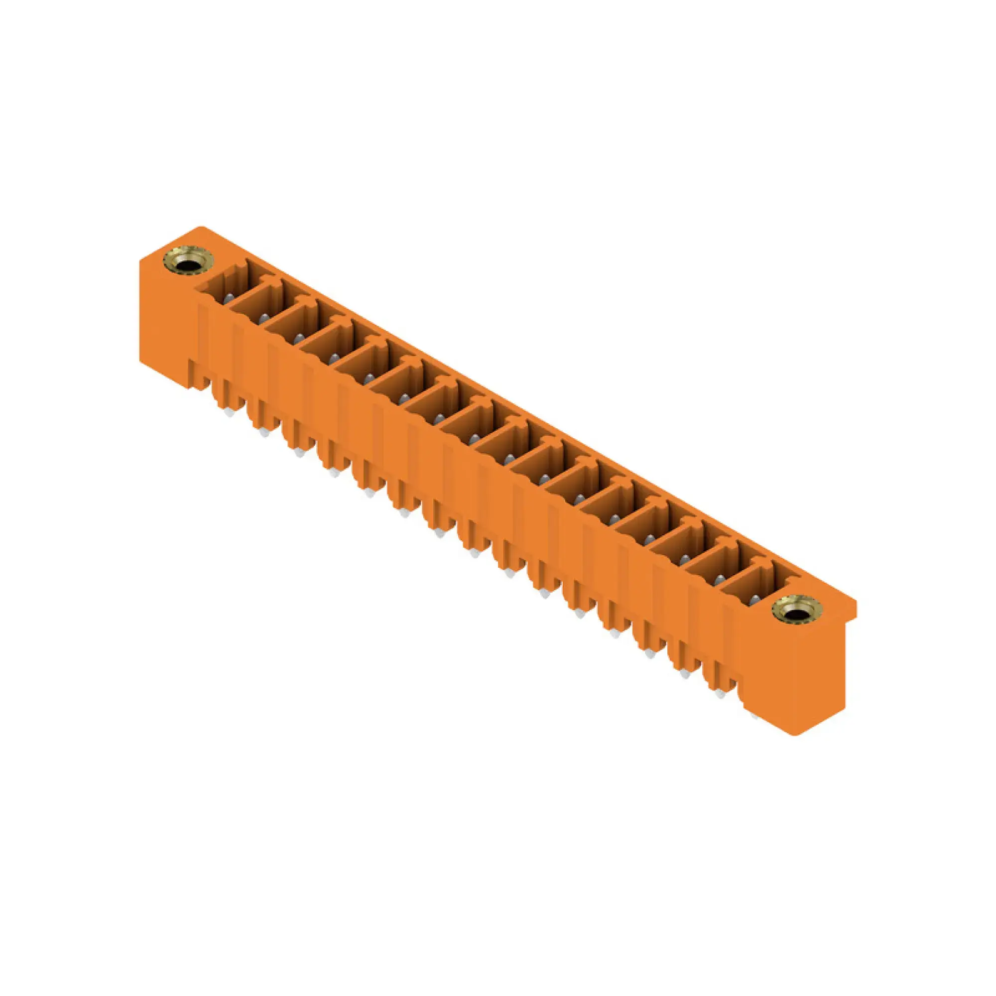 Weidmüller 1943320000 PCB connector (board connection), 160 V, 17.5 A, Pitch in mm: 3.81, Number of poles: 16, THT solder connection, Box (img_001)