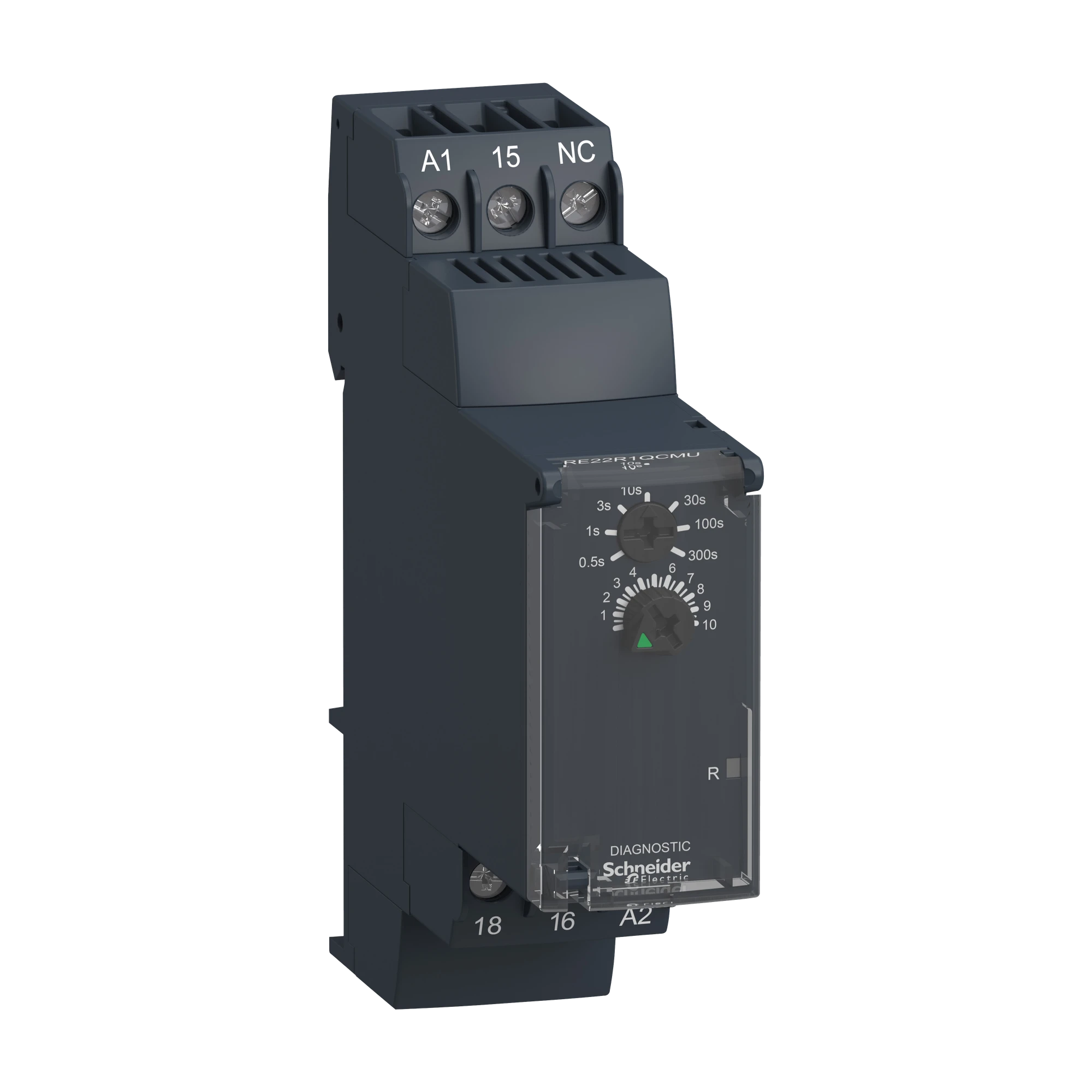Schneider Electric RE22R1QCMU Time relay for star-delta starters, 0.05 s-300 h, 24-240VAC, 1W (img_001)