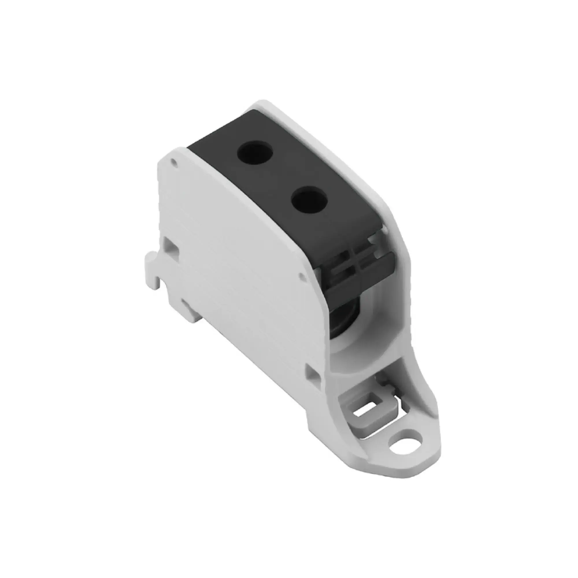 Weidmüller 2502570000 Potential distributor terminal, Screw connection, black, 50 mm², 150 A, 1000 V, Number of connections: 2, Number of levels: 1, TS 35, V-0, Wemid (img_001) Weidmüller 2502570000 Potential distributor terminal, Screw connection, black, 50 mm², 150 A, 1000 V, Number of connections: 2, Number of levels: 1, TS 35, V-0, Wemid (img_001)