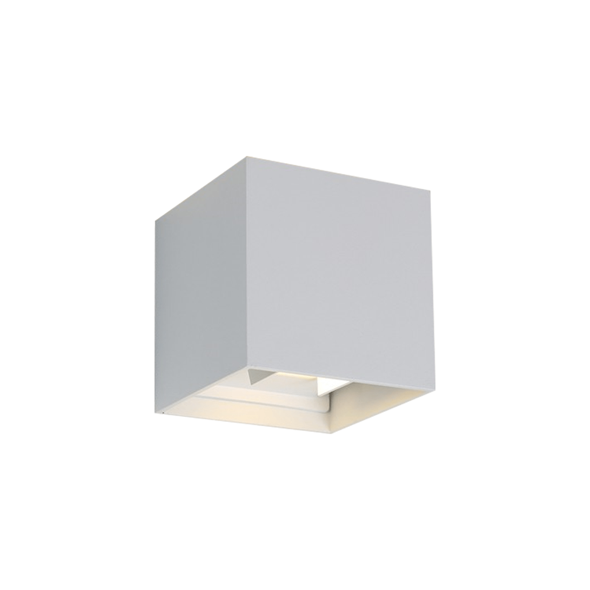 WSU Lights Wandleuchte Maliha Cube weiss - 6W - 2700K - 90lm/W - 100x100x100mm - IP65 - CRI >85Ra WSU Lights Wandleuchte Maliha Cube weiss - 6W - 2700K - 90lm/W - 100x100x100mm - IP65 - CRI >85Ra