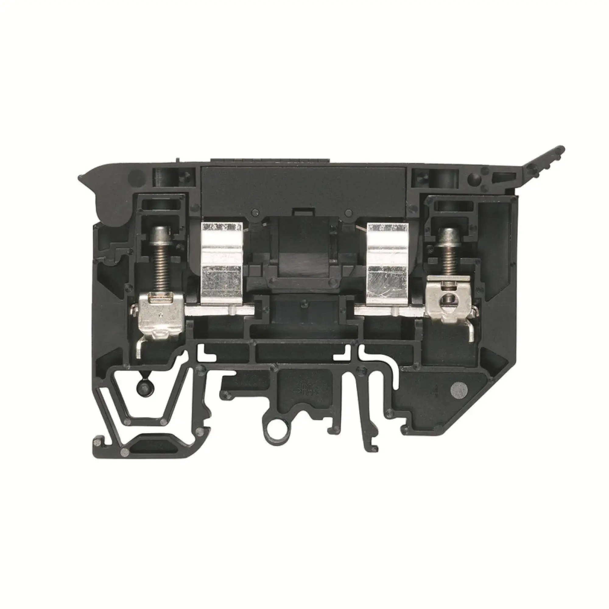 Weidmüller 1880440000 Fuse terminal, Screw connection, black, 4 mm², 10 A, 70 V, Number of connections: 2, Number of levels: 1, TS 35, TS 32 (img_001)