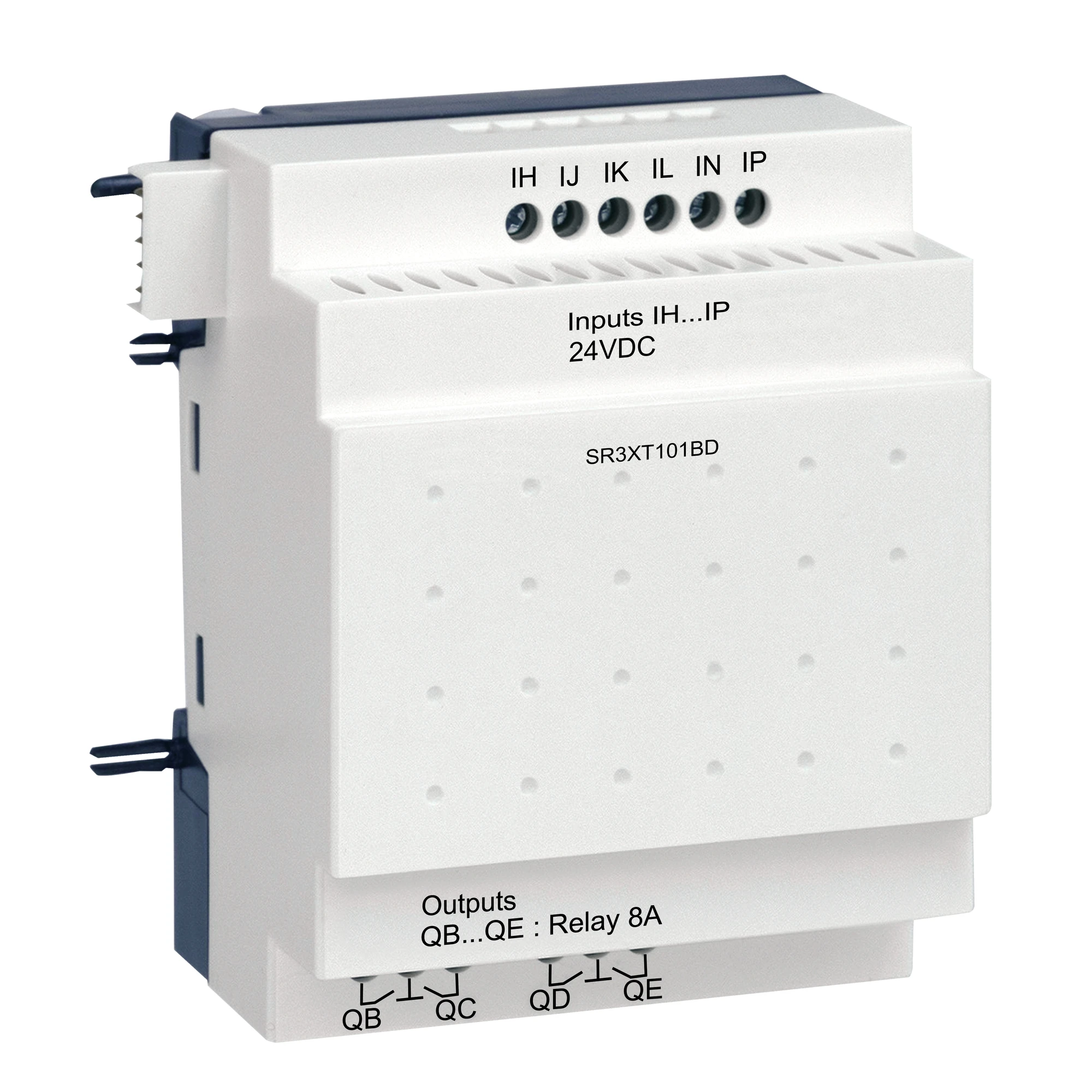 Schneider Electric SR3XT101BD Digital Input/Output Module, Zelio Logic, 10 I/O, 24 VDC, Relay Outputs (img_001) Schneider Electric SR3XT101BD Digital Input/Output Module, Zelio Logic, 10 I/O, 24 VDC, Relay Outputs (img_001)