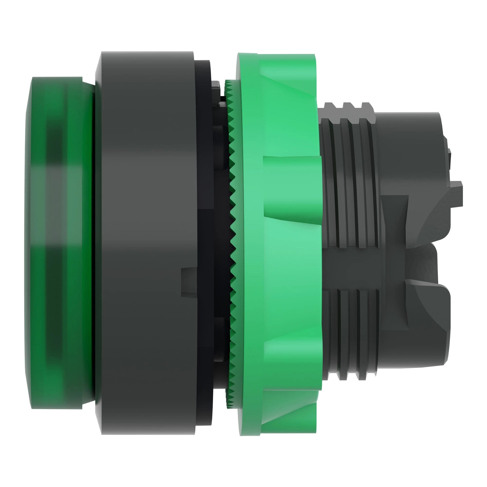 Schneider Electric ZB5AW133 Illuminated Pushbutton, Front Element, Harmony XB5, Plastic, 22mm, Green, Projecting, for Universal LED (img_007)