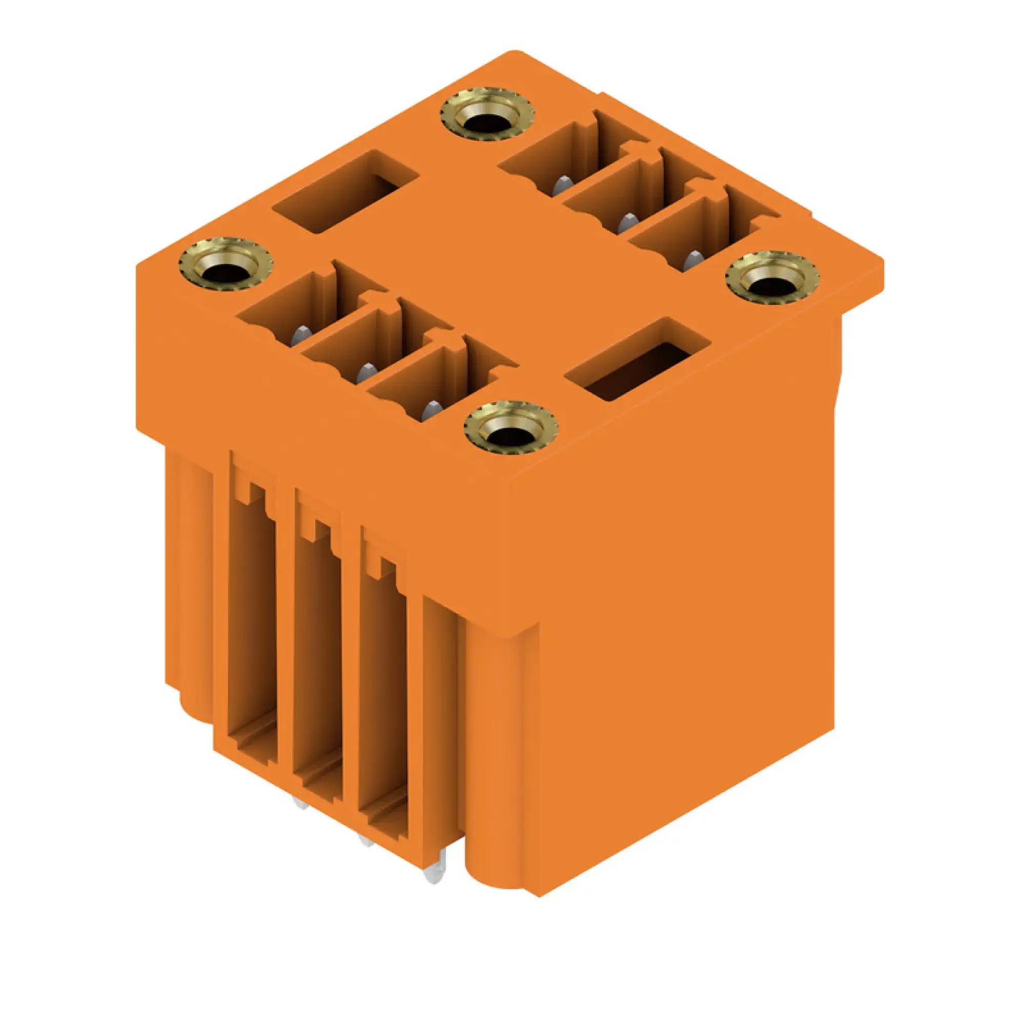 Weidmüller 1030450000 PCB connector (board connection), 160 V, 17.5 A, Pitch in mm: 3.81, Number of poles: 6, THT solder connection, Box (img_001)