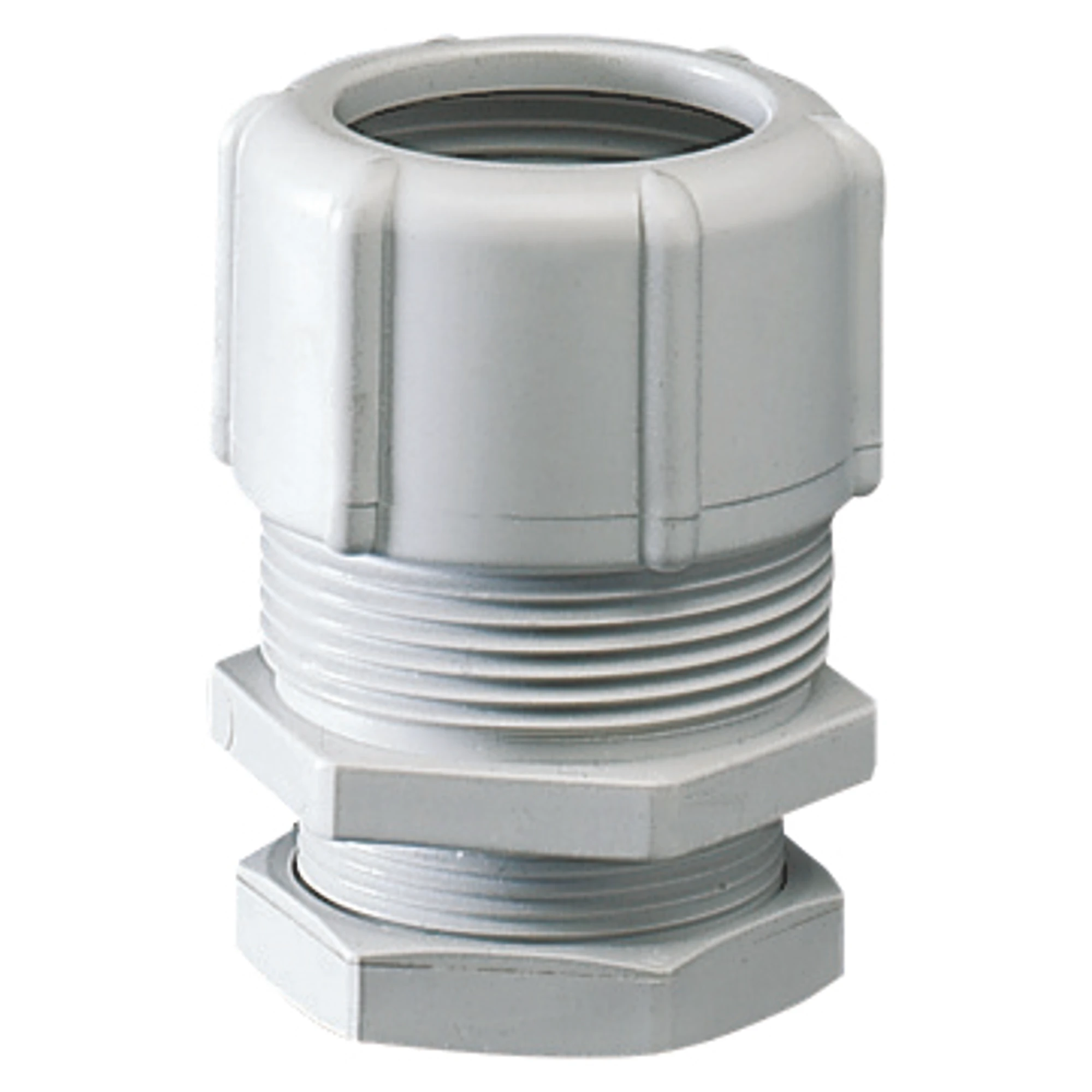 GEWISS GW50416 SHOCKPROOF POLYMER CONDUIT/BOX COUPLING - HOLE Ø 23MM - FOR EXTERNAL CONDUITS 20MM - GREY RAL7035 - IP66 (img_001)
