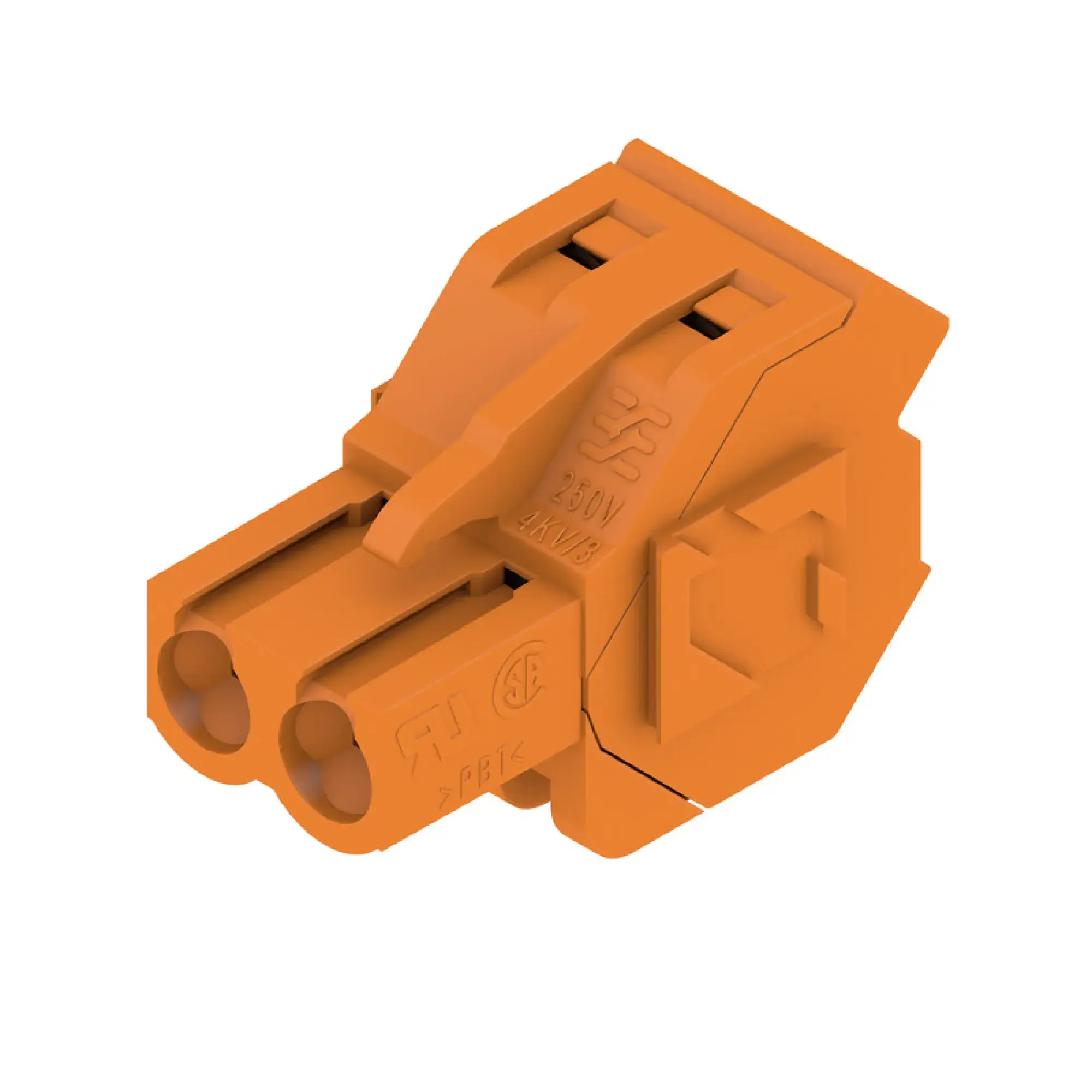 Weidmüller 1945750000 PCB connector (wire connection), 320 V, 17.5 A, Pitch in mm: 5.08, 4 mm², Number of poles: 2, Clamping yoke connection, Box (img_001)