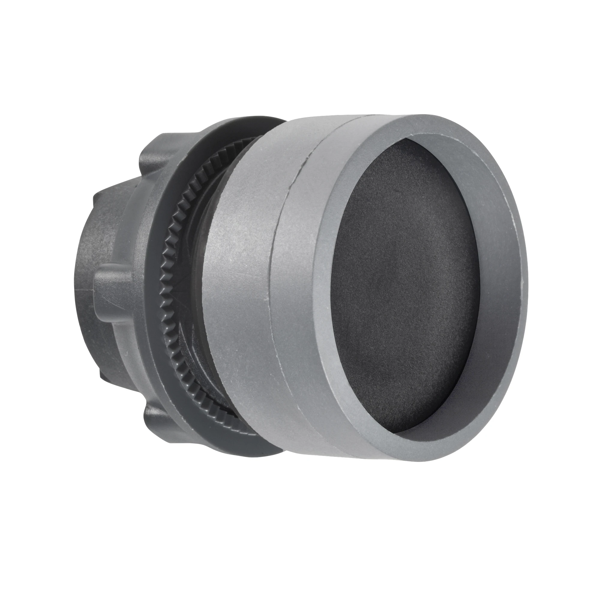 Schneider Electric ZB5AA26C0 Pushbutton, front element, Harmony XB5, plastic, 22mm, light grey, black, reset, unlabelled, momentary (img_001)