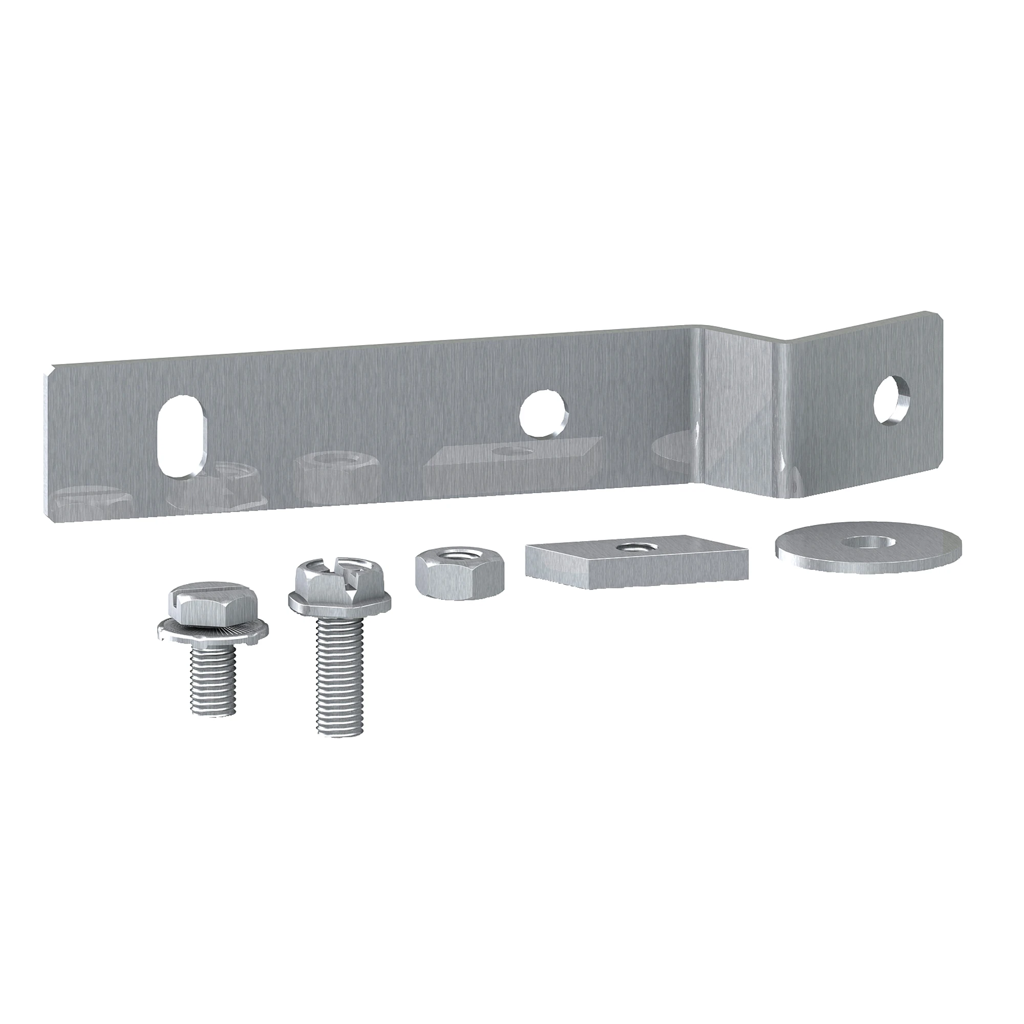Schneider Electric NSYEDCOC Set, 2 combined mounting brackets for grounding busbar and DIN rail (img_001)