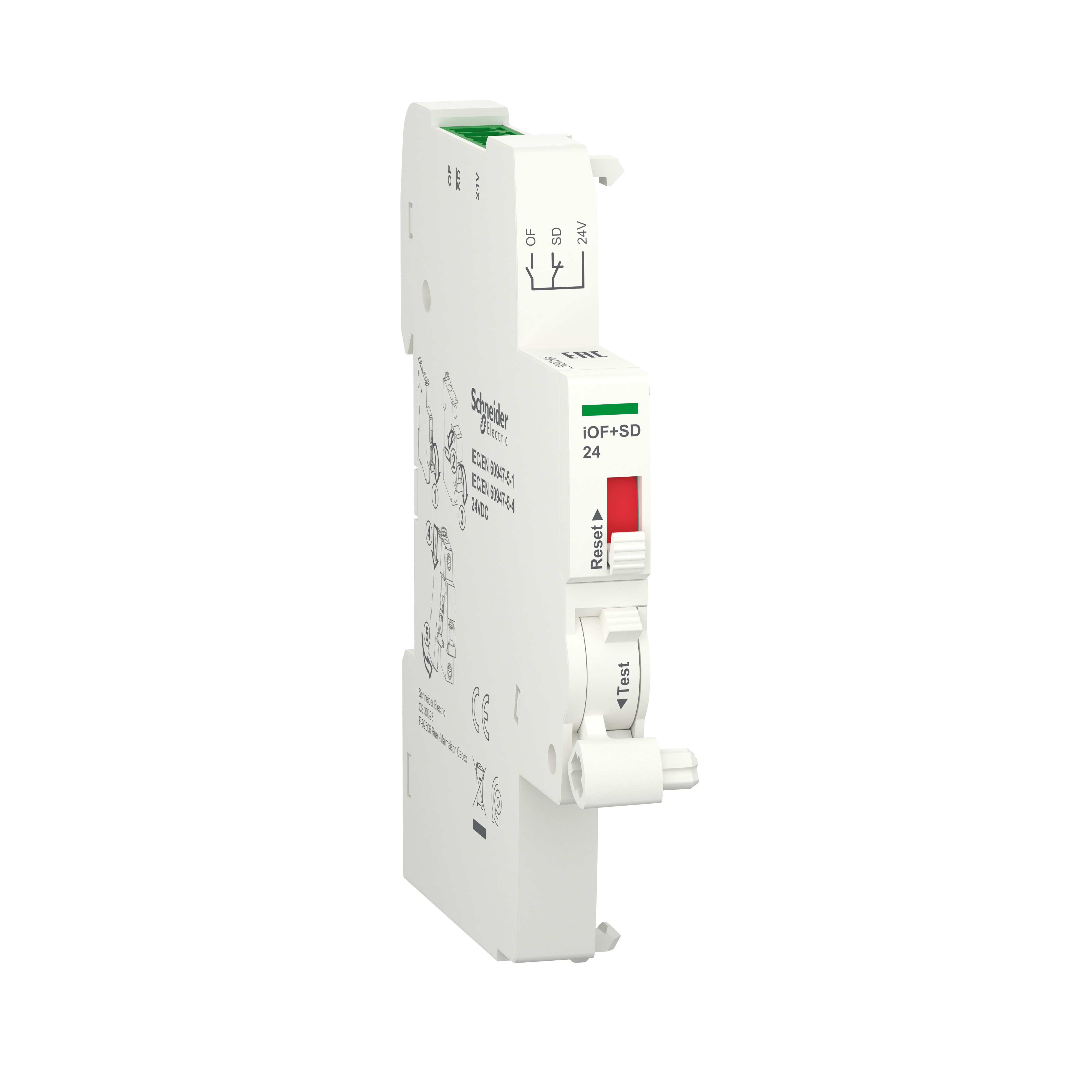 Schneider Electric Auxiliary Switch+Fault Indicator Switch iOF+SD, 24V DC with Ti24 Interface Schneider Electric Auxiliary Switch+Fault Indicator Switch iOF+SD, 24V DC with Ti24 Interface