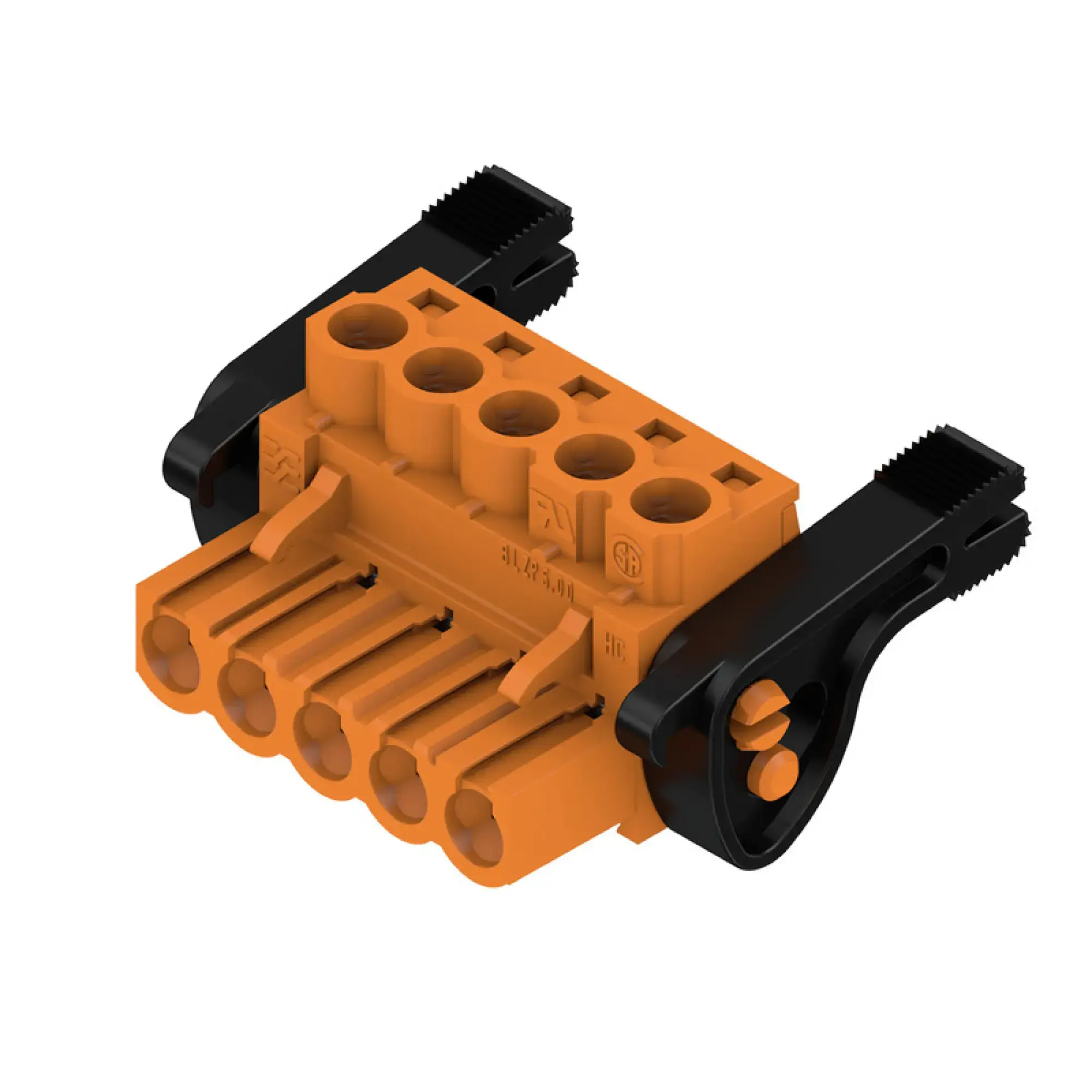 Weidmüller 1956340000 PCB connector (wire connection), 320 V, 23 A, Pitch in mm: 5.00, 4 mm², Number of poles: 5, Clamping yoke connection, Box (img_001) Weidmüller 1956340000 PCB connector (wire connection), 320 V, 23 A, Pitch in mm: 5.00, 4 mm², Number of poles: 5, Clamping yoke connection, Box (img_001)