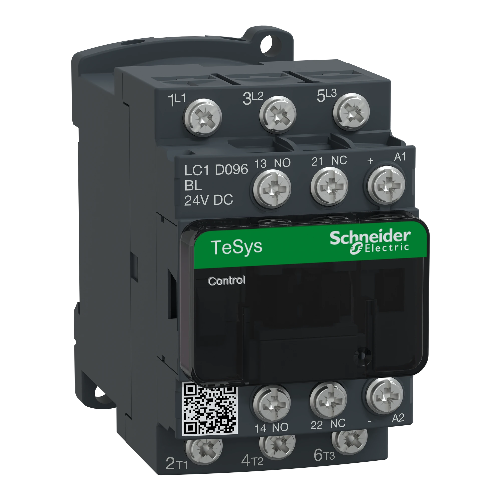 Schneider Electric LC1D096BL Power contactor LC1D 3p, +1NO+1NC, 4 kW, 9 A, 400 V AC3, Coil 24 V DC (img_001)