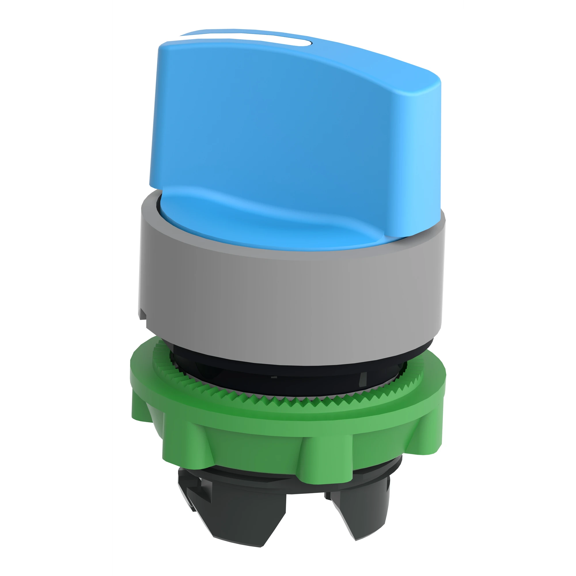 Schneider Electric ZB5AD406C0 Selector switch, front element, Harmony XB5, plastic, 22mm, light grey, blue, 2 positions, momentary (img_004) Schneider Electric ZB5AD406C0 Selector switch, front element, Harmony XB5, plastic, 22mm, light grey, blue, 2 positions, momentary (img_004)