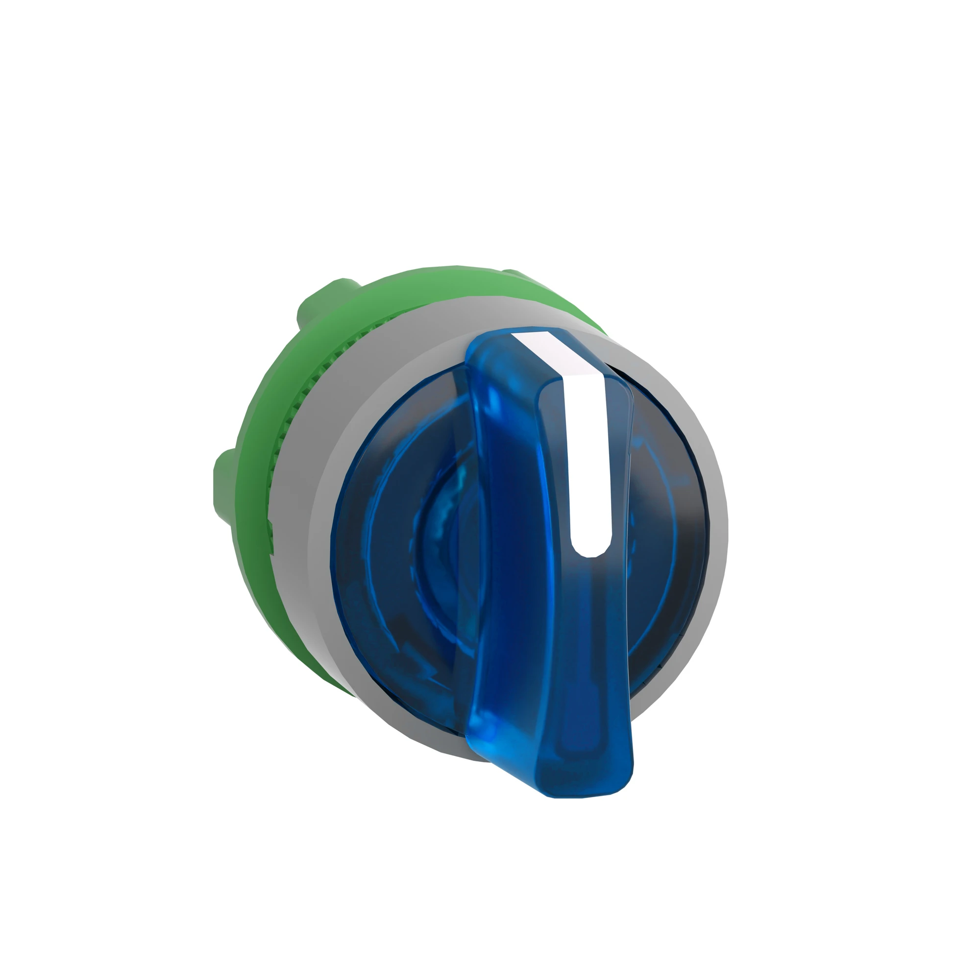 Schneider Electric ZB5AK1863C0 Illuminated Selector Switch, Front Element, Harmony XB5, Plastic, 22mm, Blue, for Universal LED, 3 Positions, Momentary Right (img_003)