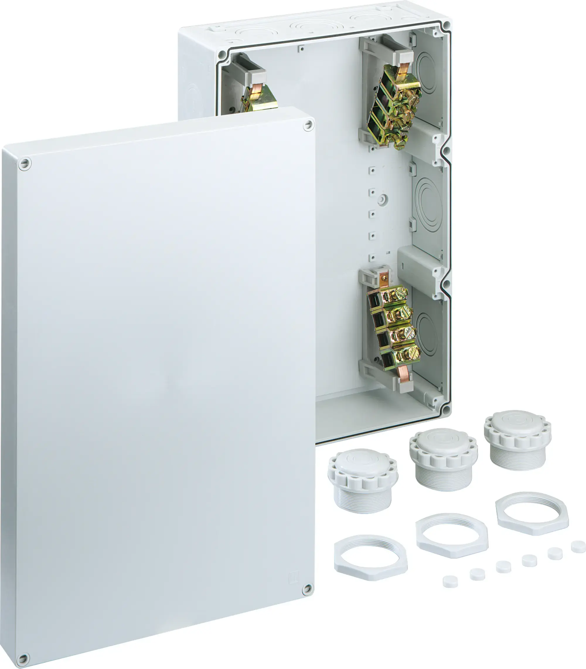 Spelsberg 87041001 Junction box, Type of protection IP54/IP65 , Max. conductor cross section 70², Impact strength IK07, Protection class II, Ui 690V AC, Halogen free (img_001)