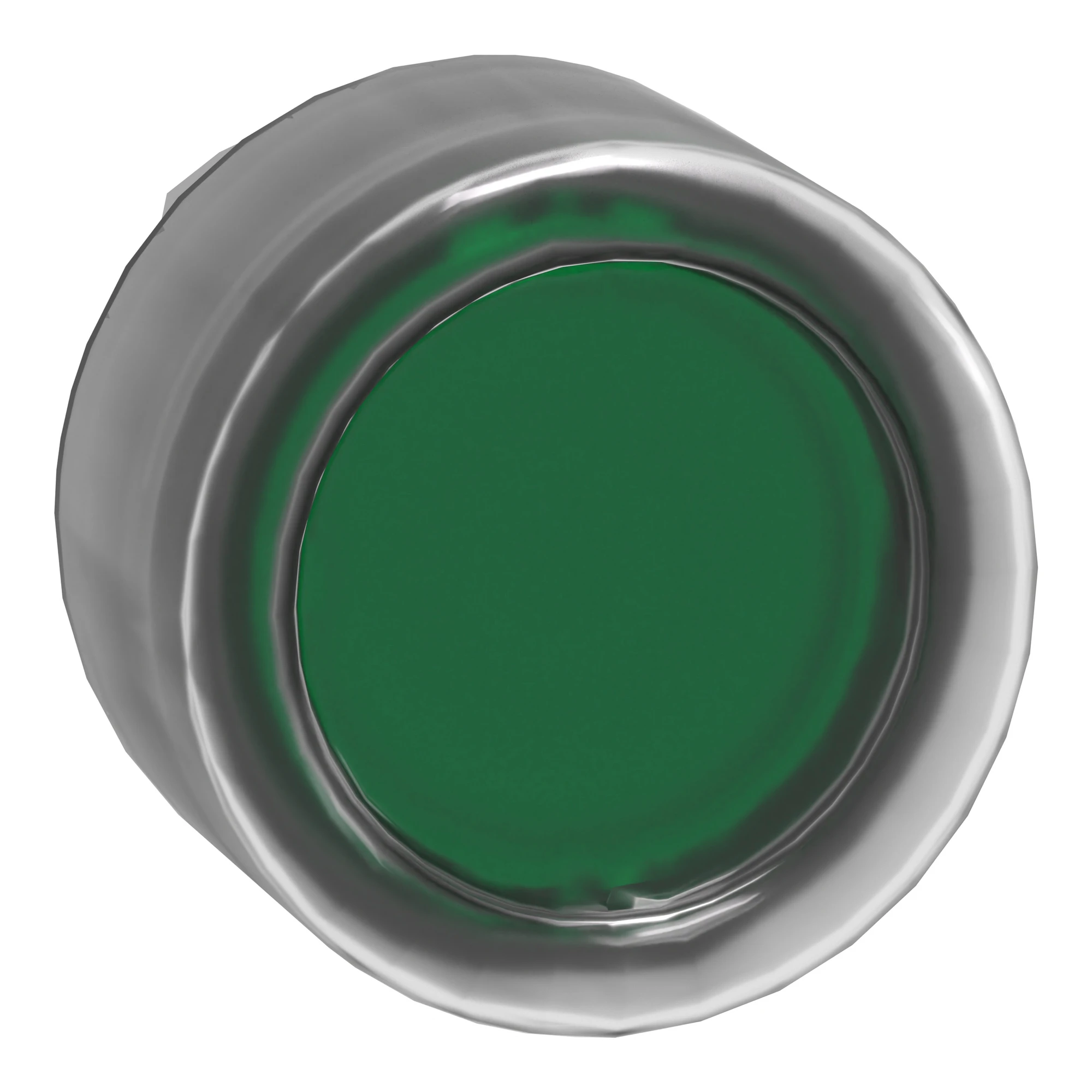 Schneider Electric ZB4BW533 Illuminated pushbutton, front element, Harmony XB4, metal, 22mm, green, momentary, with protective cap, for universal LED (img_001)
