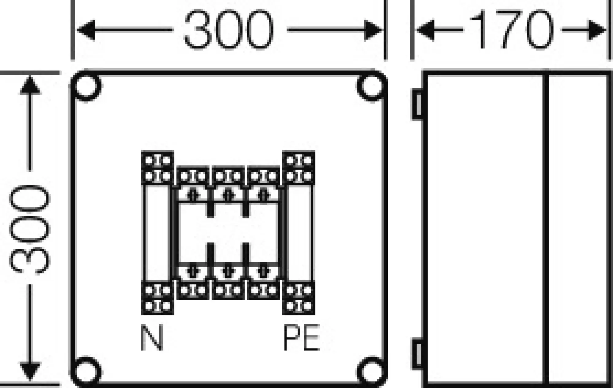 Hensel 2000159 Mi-NH-Sicherungsgehäuse 1xNH 00 , 3polig, 125 A + PE + N Mi 4205 (img_003) Hensel 2000159 Mi-NH-Sicherungsgehäuse 1xNH 00 , 3polig, 125 A + PE + N Mi 4205 (img_003)