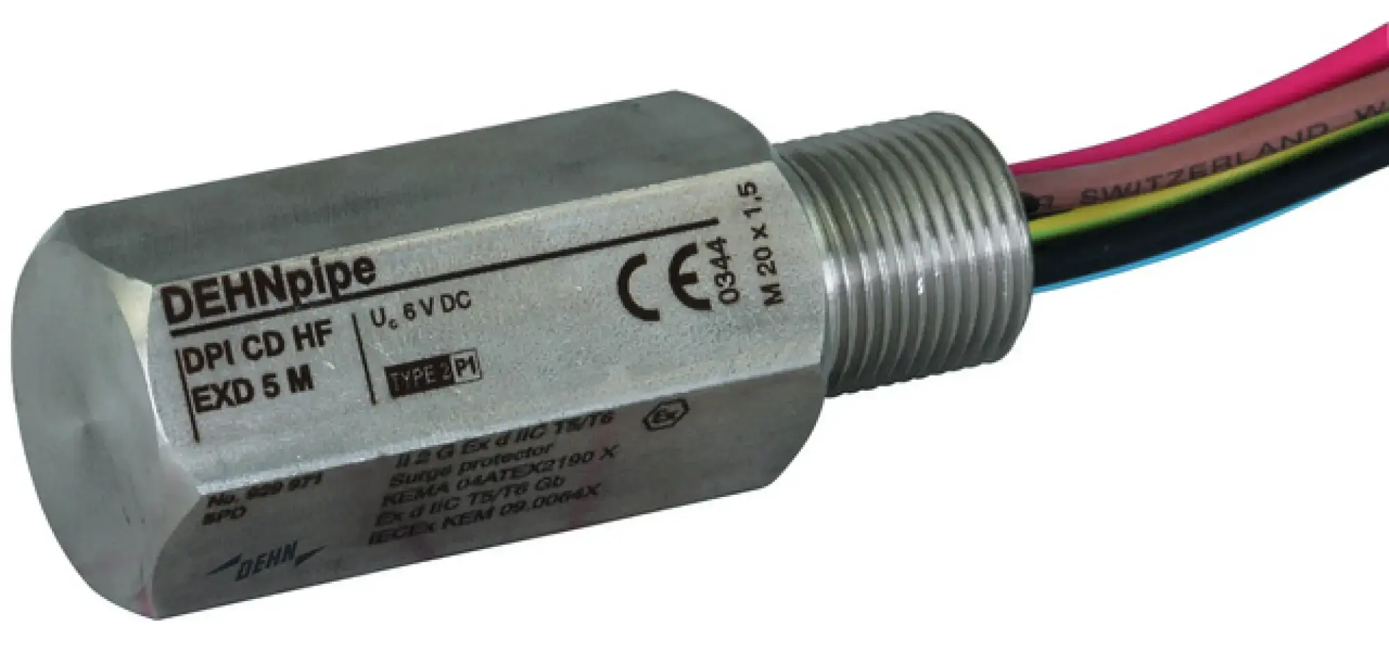 Dehn 929971 Surge arrester DEHNpipe Ex (d) with M20x1.5 male thread (img_001) Dehn 929971 Surge arrester DEHNpipe Ex (d) with M20x1.5 male thread (img_001)