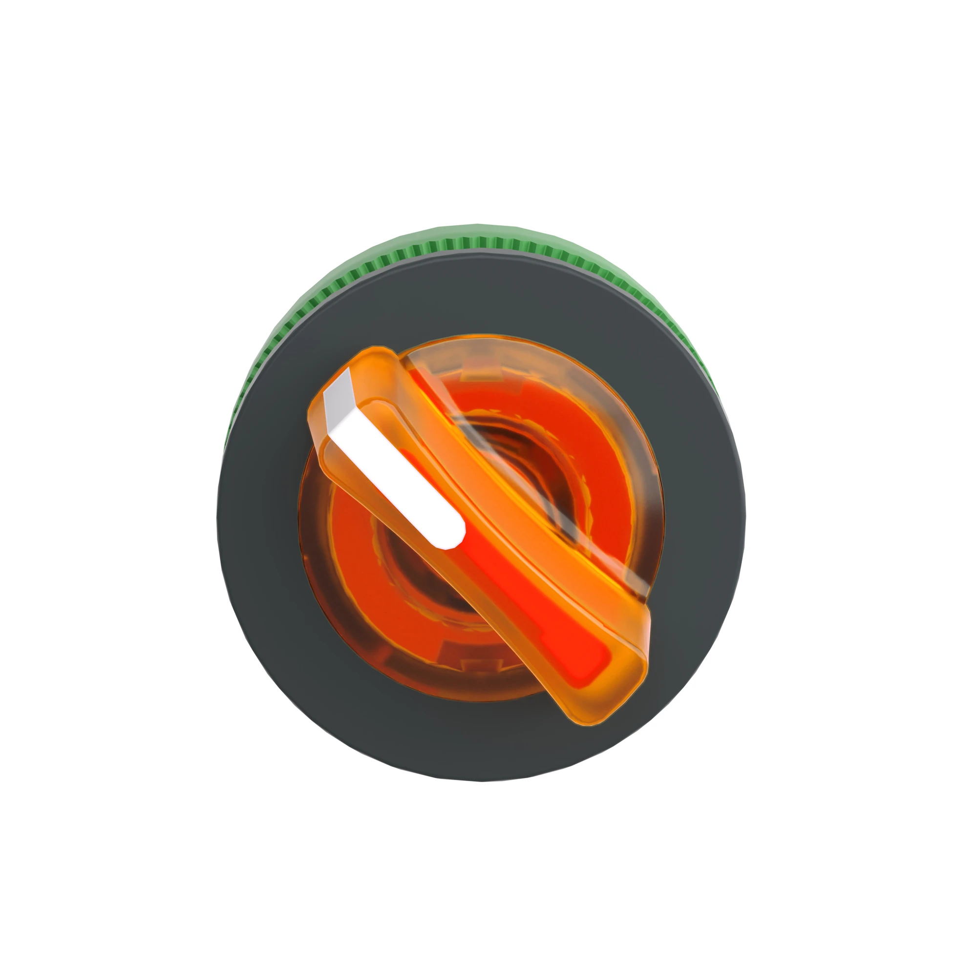 Schneider Electric ZB5FK1253 Illuminated selector switch, front element, Harmony XB5F, plastic, 30mm, orange, for universal LED, 2 positions, latching (img_005)