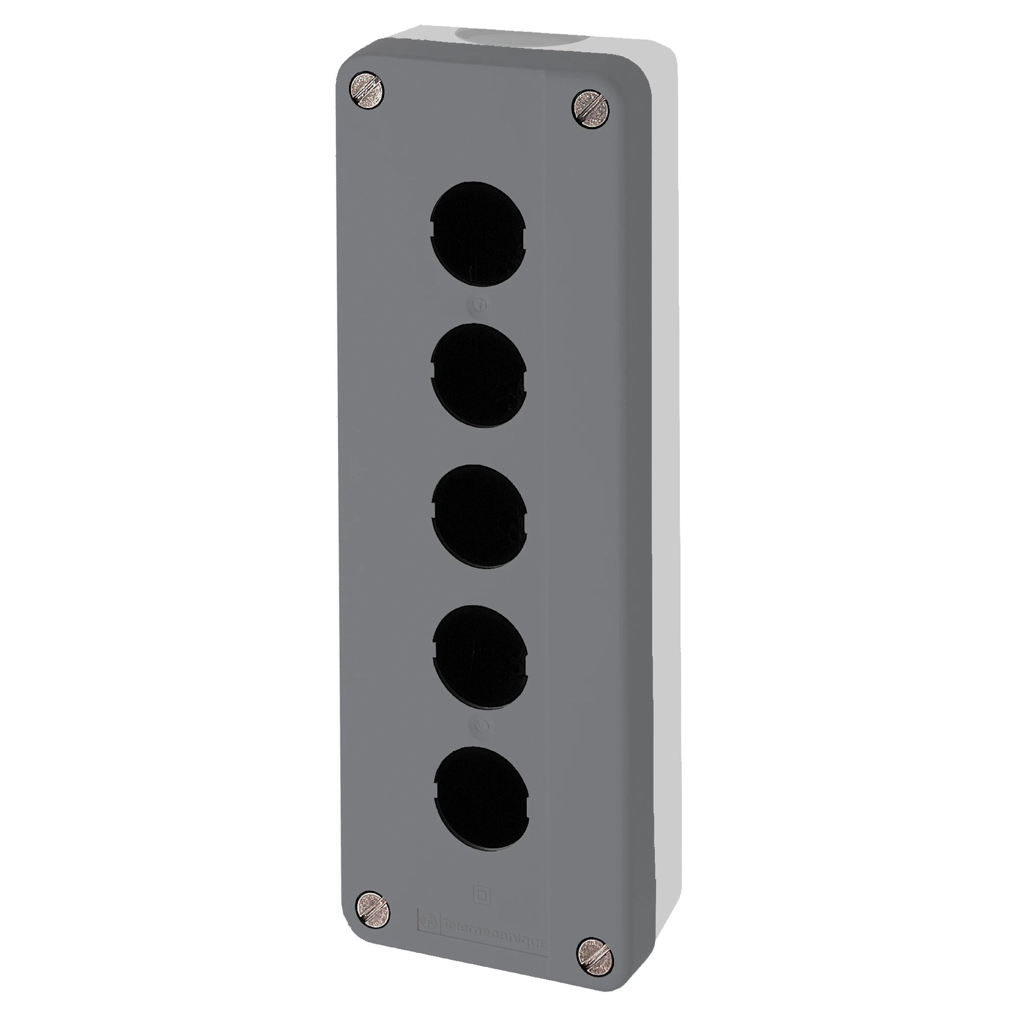 Schneider Electric XALD05H7 Empty enclosure, Harmony XALD, plastic, dark gray, 5 holes, 22mm, UL/CSA (img_001) Schneider Electric XALD05H7 Empty enclosure, Harmony XALD, plastic, dark gray, 5 holes, 22mm, UL/CSA (img_001)
