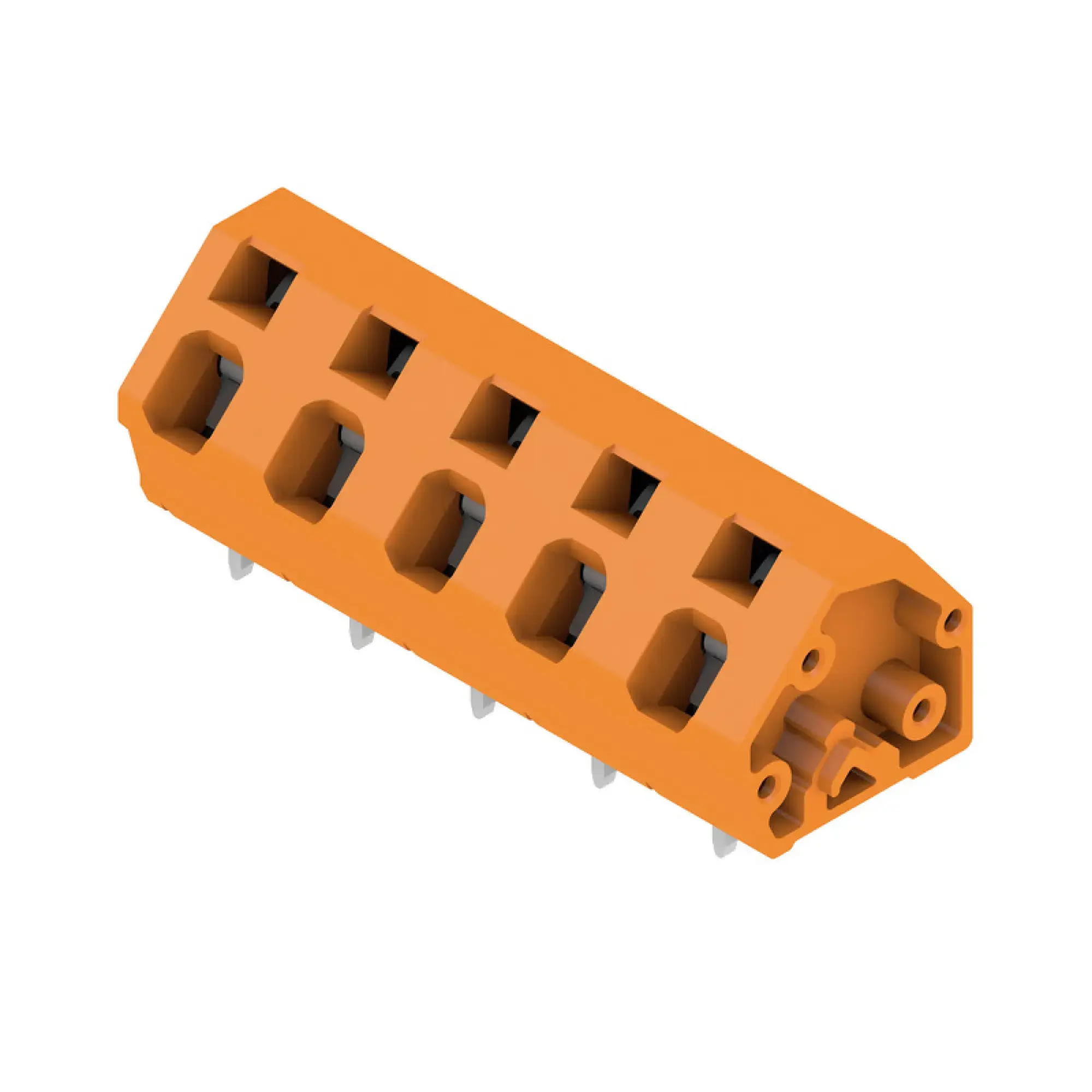 Weidmüller 1952600000 PCB terminal, 800 V, 24 A, Pitch in mm: 7.50, 2.5 mm², Number of poles: 5, Tension-clamp connection, THT solder connection, 135°, Box (img_001) Weidmüller 1952600000 PCB terminal, 800 V, 24 A, Pitch in mm: 7.50, 2.5 mm², Number of poles: 5, Tension-clamp connection, THT solder connection, 135°, Box (img_001)