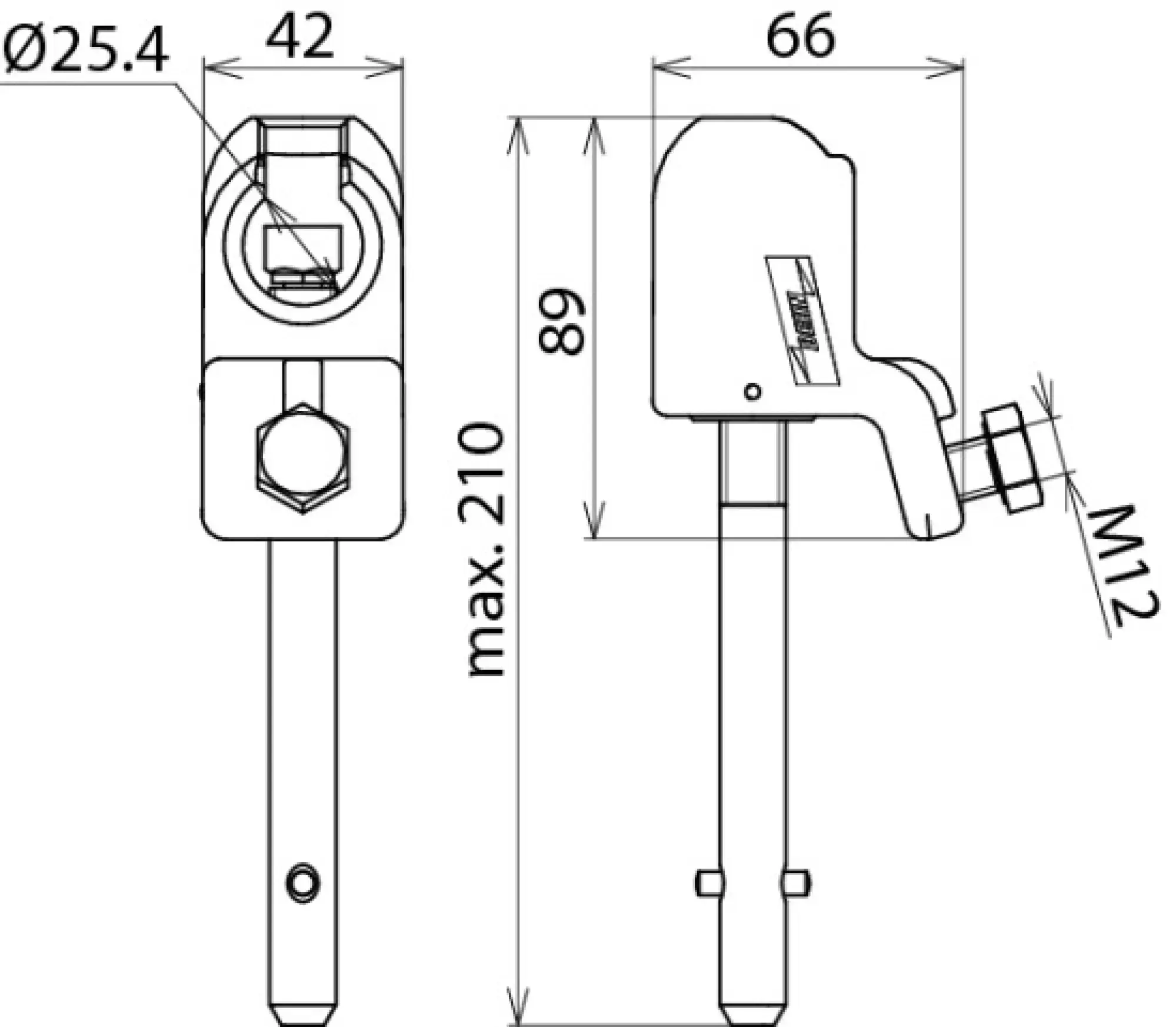Dehn 772324 Ball head cap, 16-150mm², D=25mm (img_004)