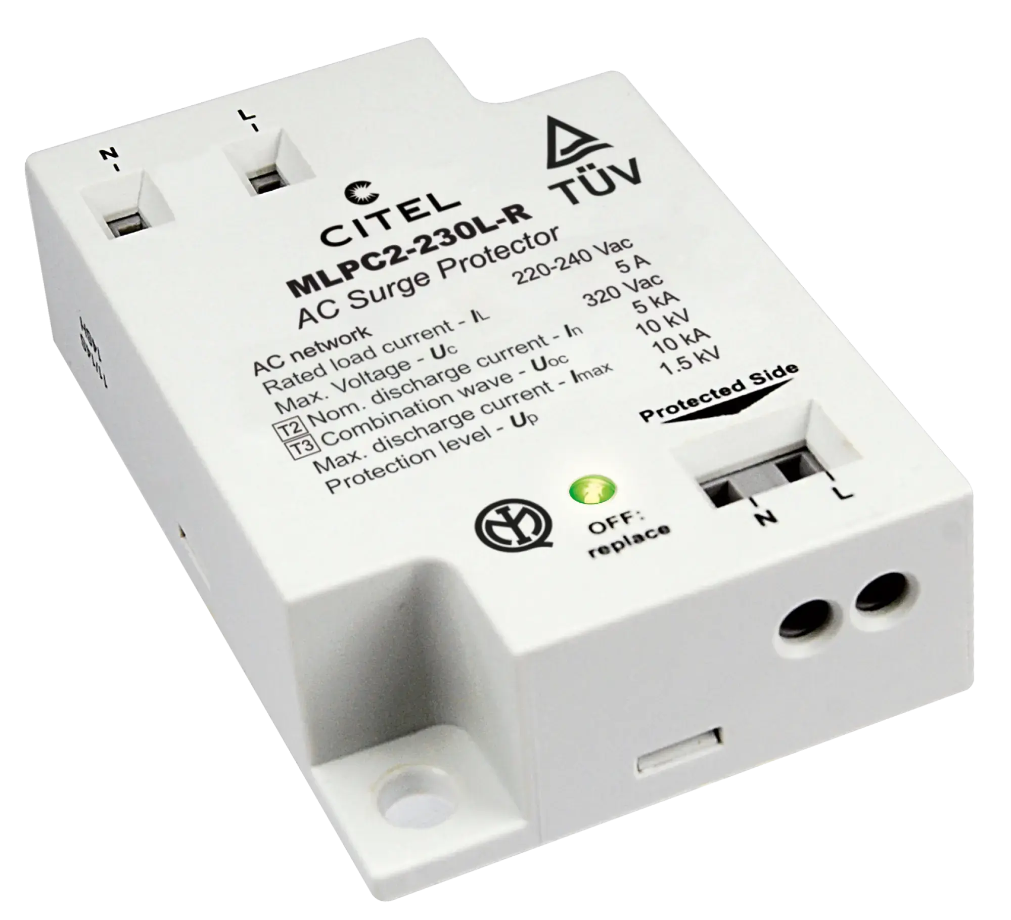 Citel 832211 Überspannungsschutz für einphasige 230 V LED-Systeme, Schutzklasse 2 (img_001) Citel 832211 Überspannungsschutz für einphasige 230 V LED-Systeme, Schutzklasse 2 (img_001)