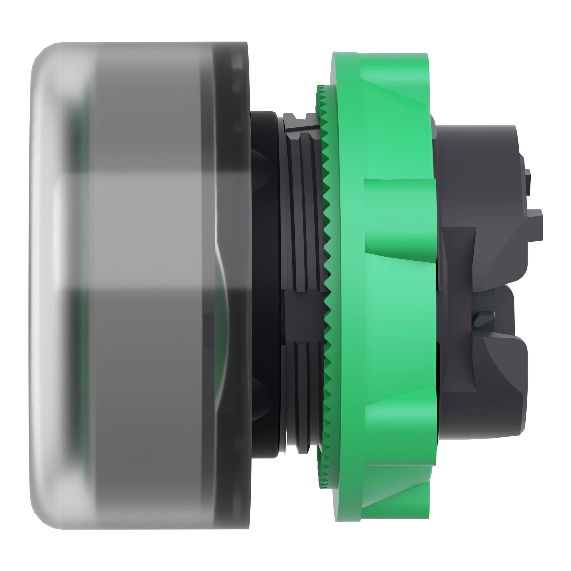 Schneider Electric ZB5AW533C0 Illuminated push button, front element, Harmony XB5, plastic, 22mm, light grey, green, for universal LED, with protective cap (img_006)