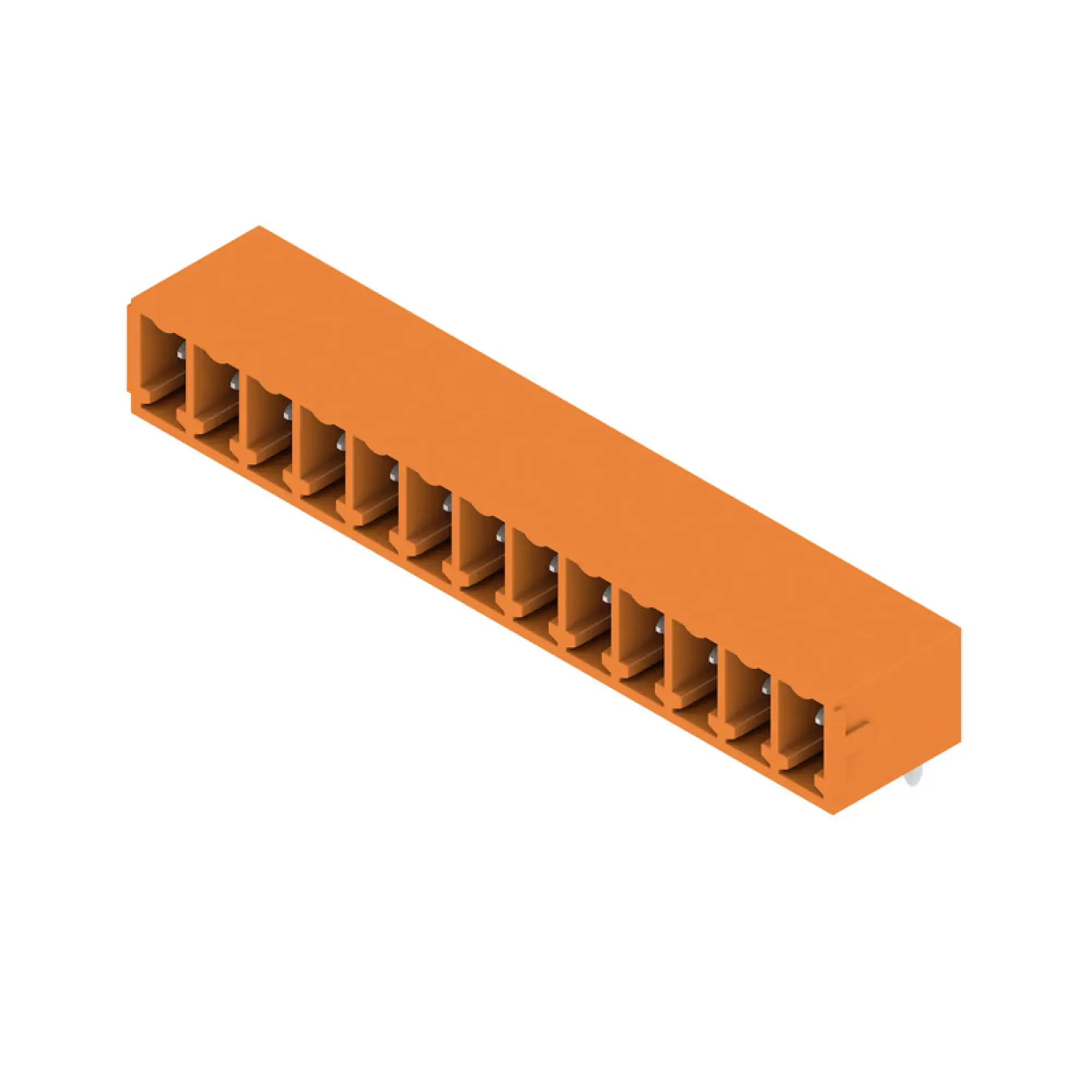 Weidmüller 1037620000 PCB connector (board connection), 160 V, 17.5 A, Pitch in mm: 3.81, Number of poles: 13, THT solder connection, Box (img_001)