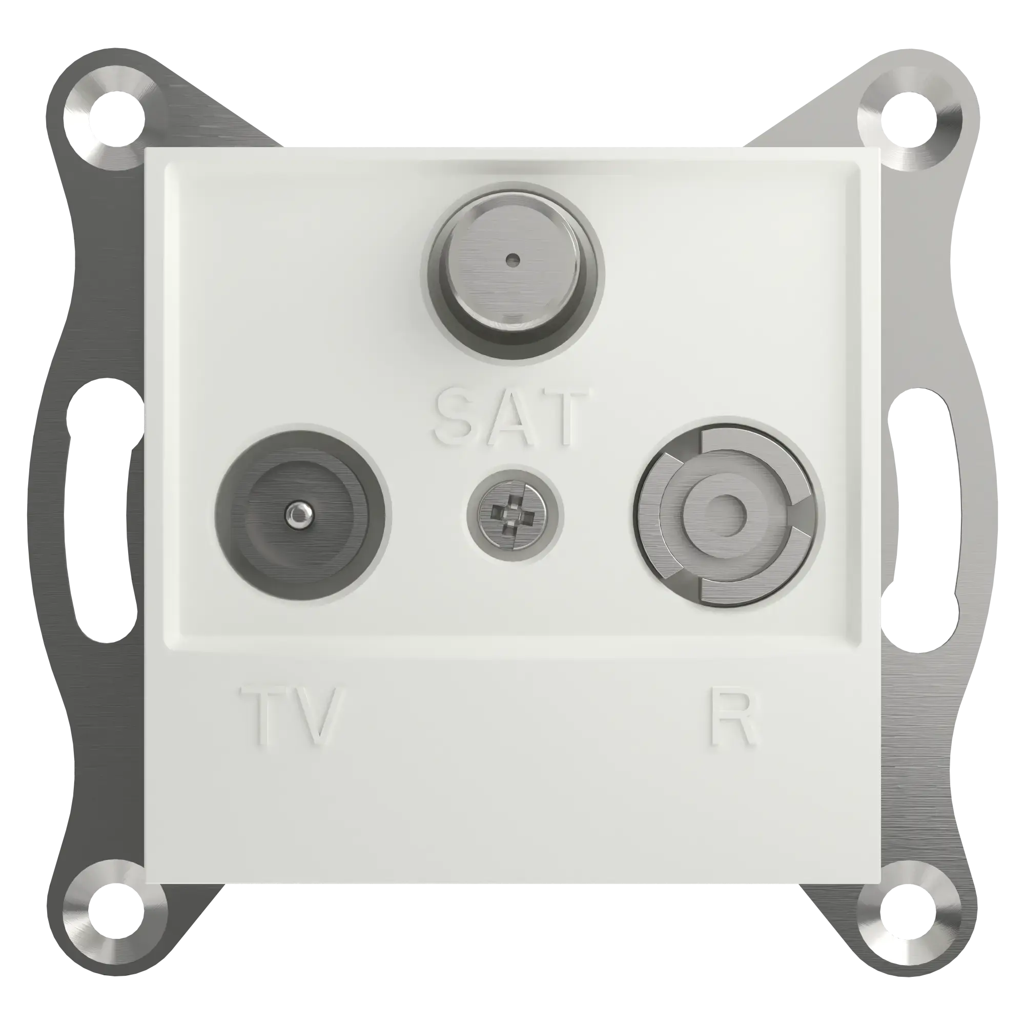 Schneider Electric EPH3570121D TV-R-SAT Terminal Socket 1dB flush-mounted, white, Asfora (img_001) Schneider Electric EPH3570121D TV-R-SAT Terminal Socket 1dB flush-mounted, white, Asfora (img_001)