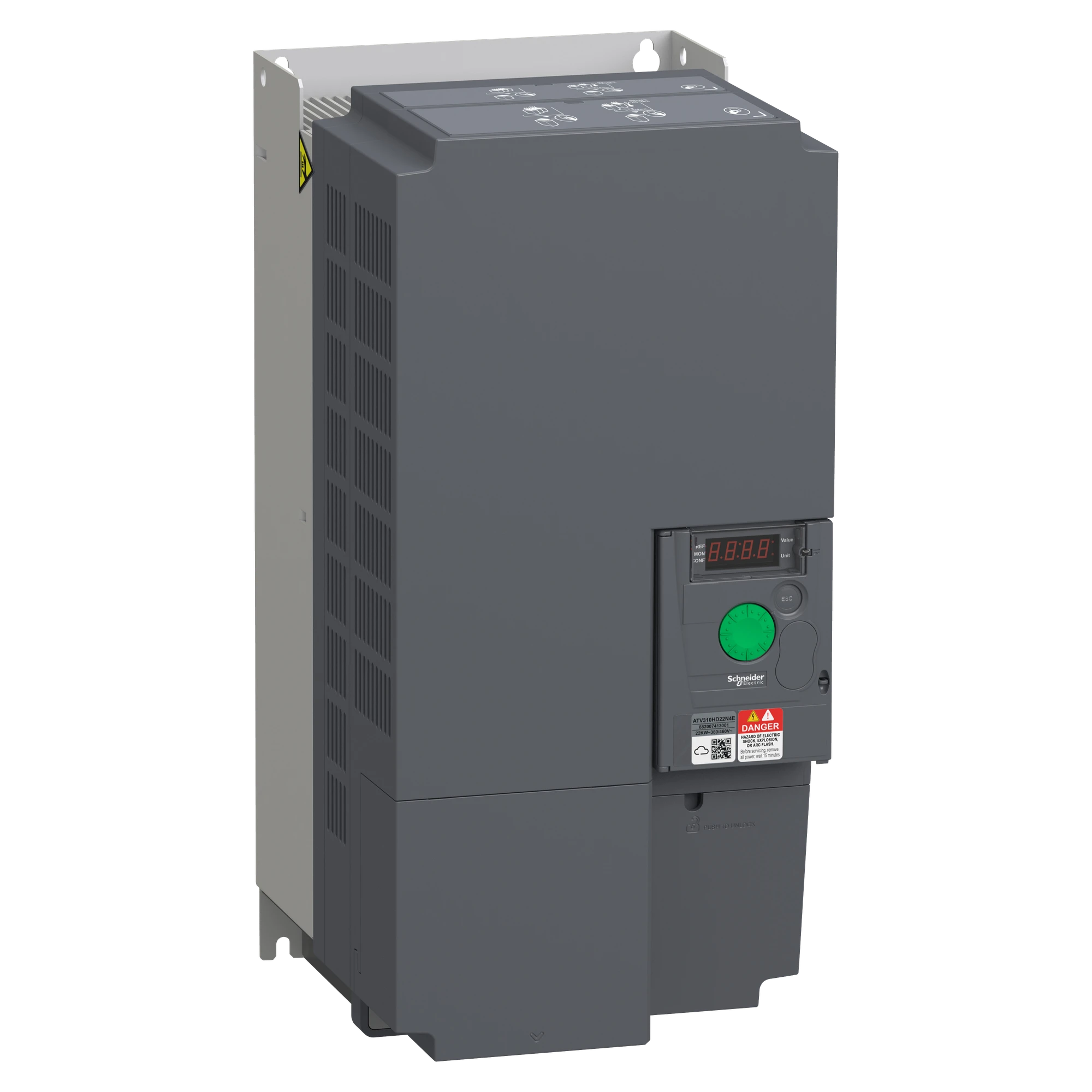 Schneider Electric ATV310HD22N4E Frequenzumrichter, Easy Altivar 310, 22kW, 380-460V AC, 3-phasig, ohne Filter (img_001)