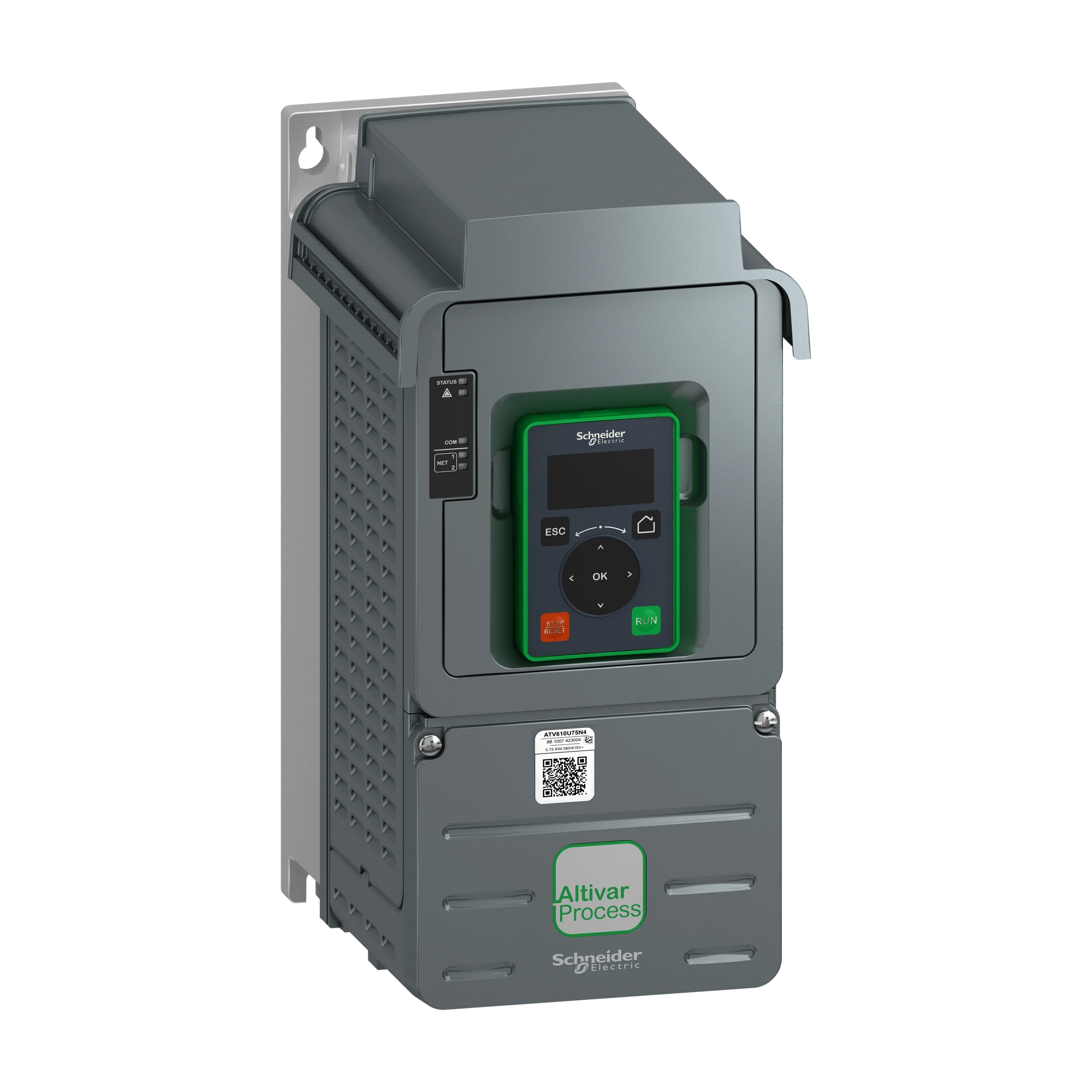Schneider Electric ATV610U75N4 Frequenzumrichter, Easy Altivar 610, 7,5kW, 380-460V AC, IP20 (img_001)