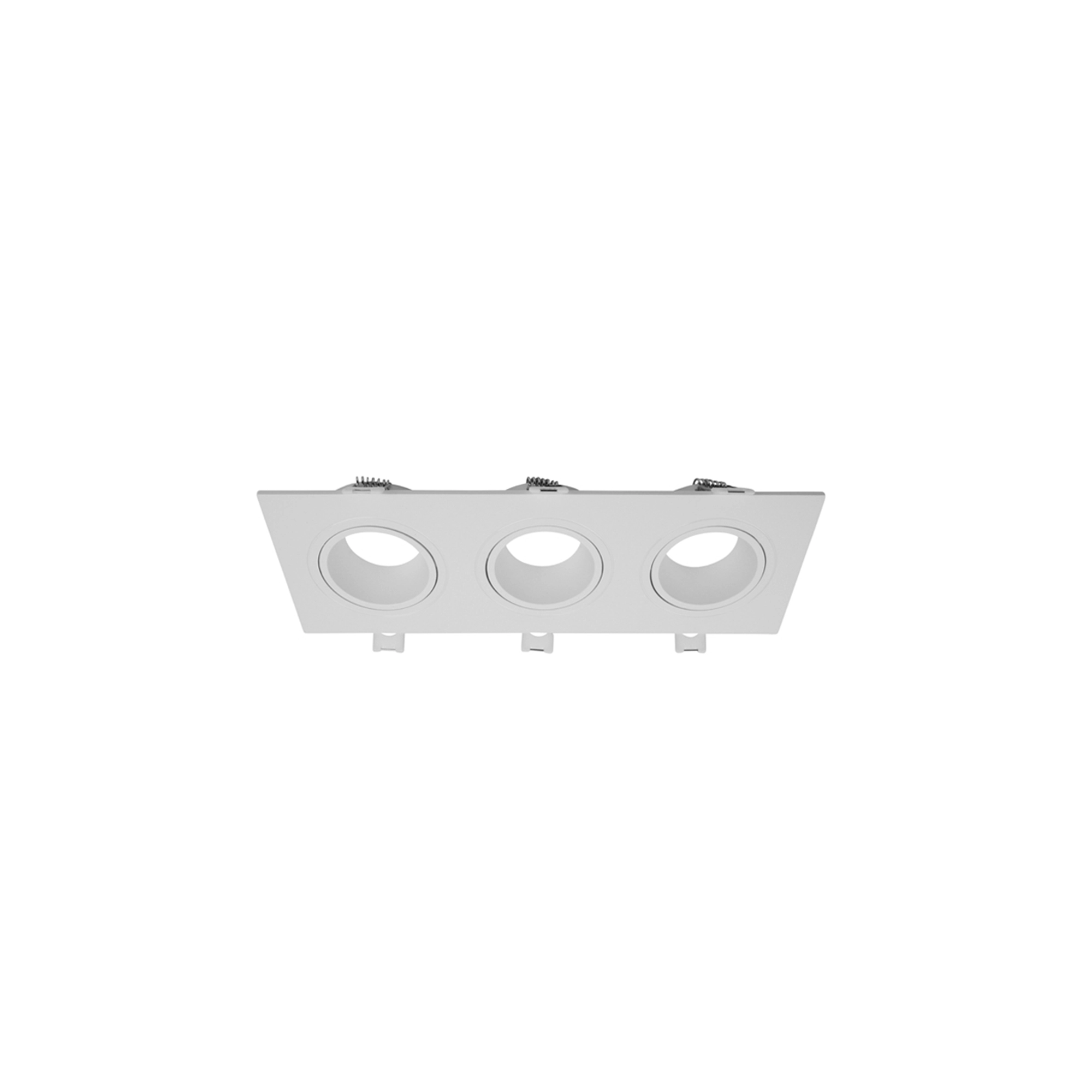 WSU Lights Triple Luminaire Perlo for MR16 white - 215x75mm