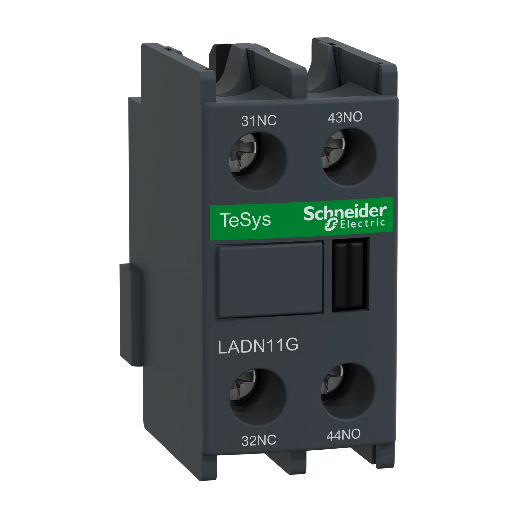 Schneider Electric LADN11G Auxiliary contact block, 1NO+1NC, screw connection (img_001)