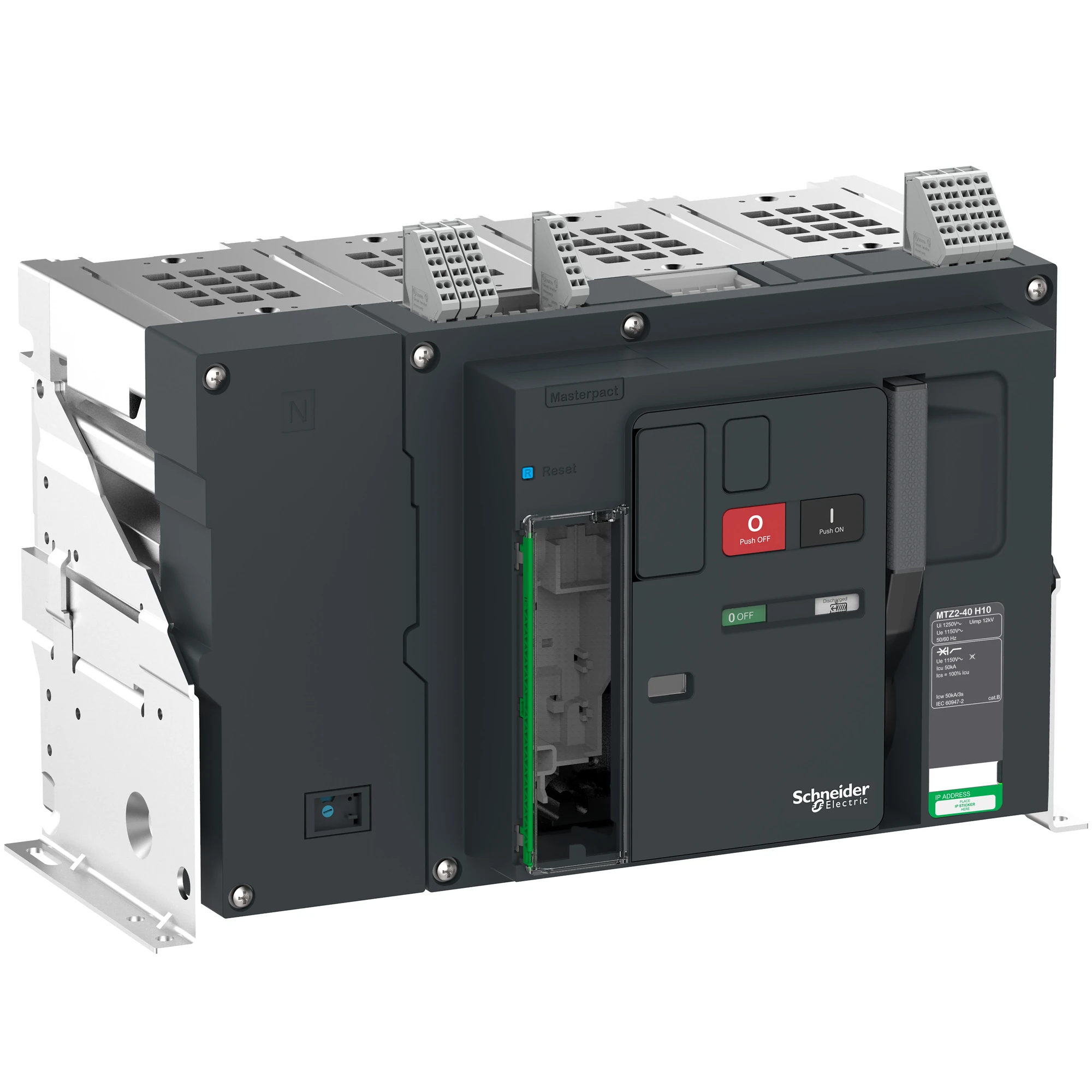 Schneider Electric LV846557 MasterPacT MTZ2 40 H10 4000A 4P Icu=50kA@1150V Fixed Mount Base Switch (img_001) Schneider Electric LV846557 MasterPacT MTZ2 40 H10 4000A 4P Icu=50kA@1150V Fixed Mount Base Switch (img_001)