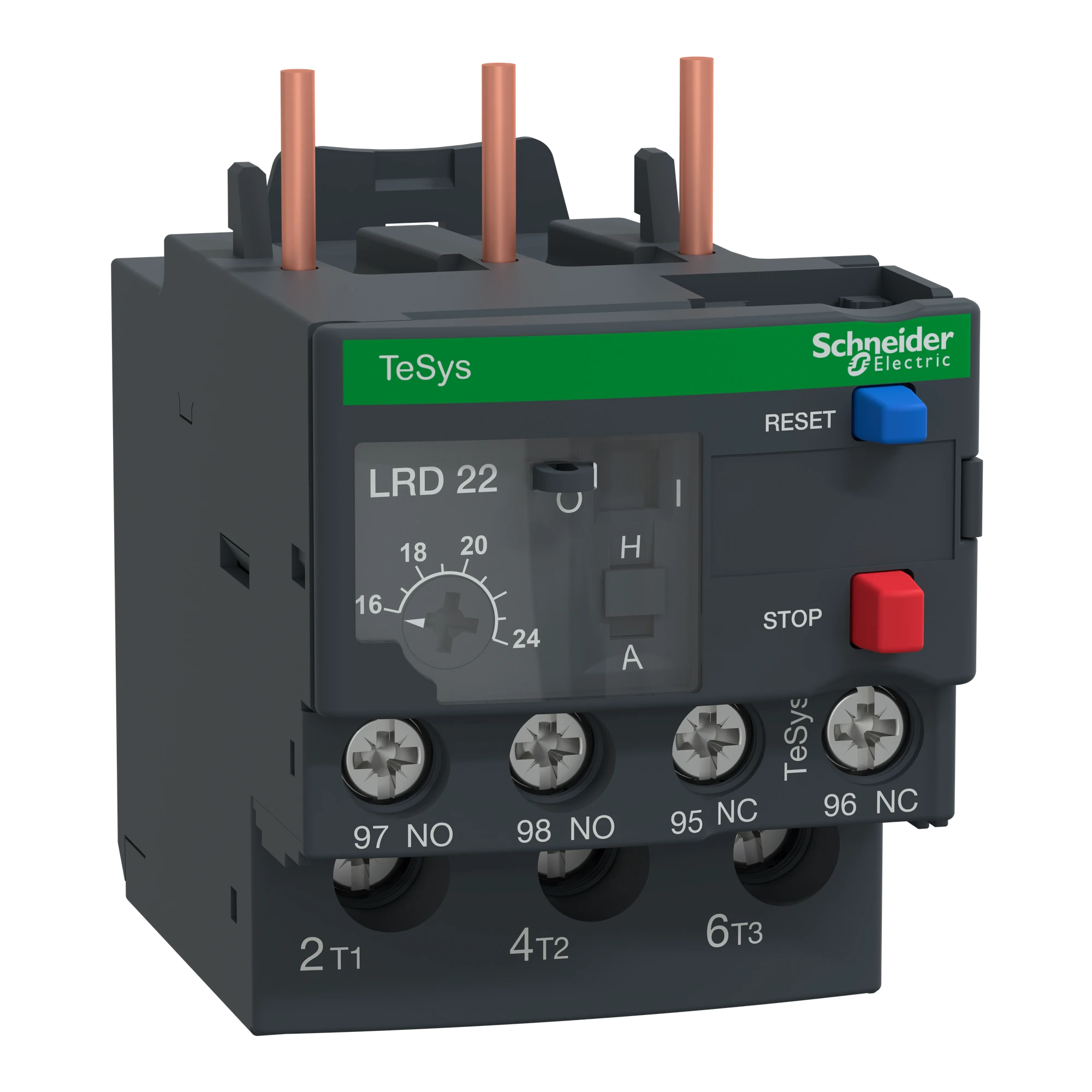 Schneider Electric LR3D226 Motor Protection Relay, 16-24A, 1NC+1NO, Class 10, no differential protection (img_001) Schneider Electric LR3D226 Motor Protection Relay, 16-24A, 1NC+1NO, Class 10, no differential protection (img_001)