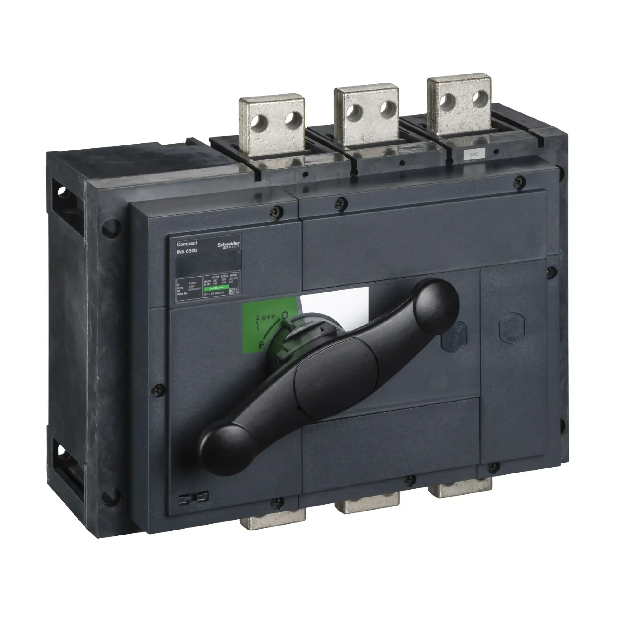 Schneider Electric 31342 ComPact INS630b Load Break Switch 3P 630A Fixed Mount with Black Rotary Drive (img_002)