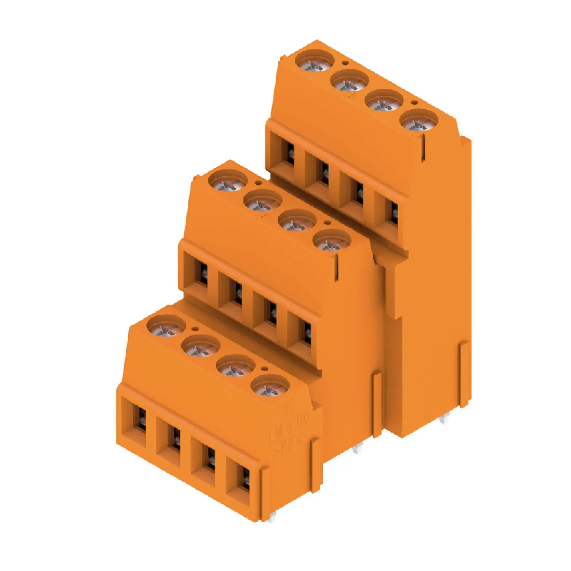 Weidmüller 1769640000 PCB terminal, 320 V, 17.5 A, Pitch in mm: 5.08, 2.5 mm², Number of poles: 12, Clamping yoke connection, THT solder connection, 90°, Box (img_001)