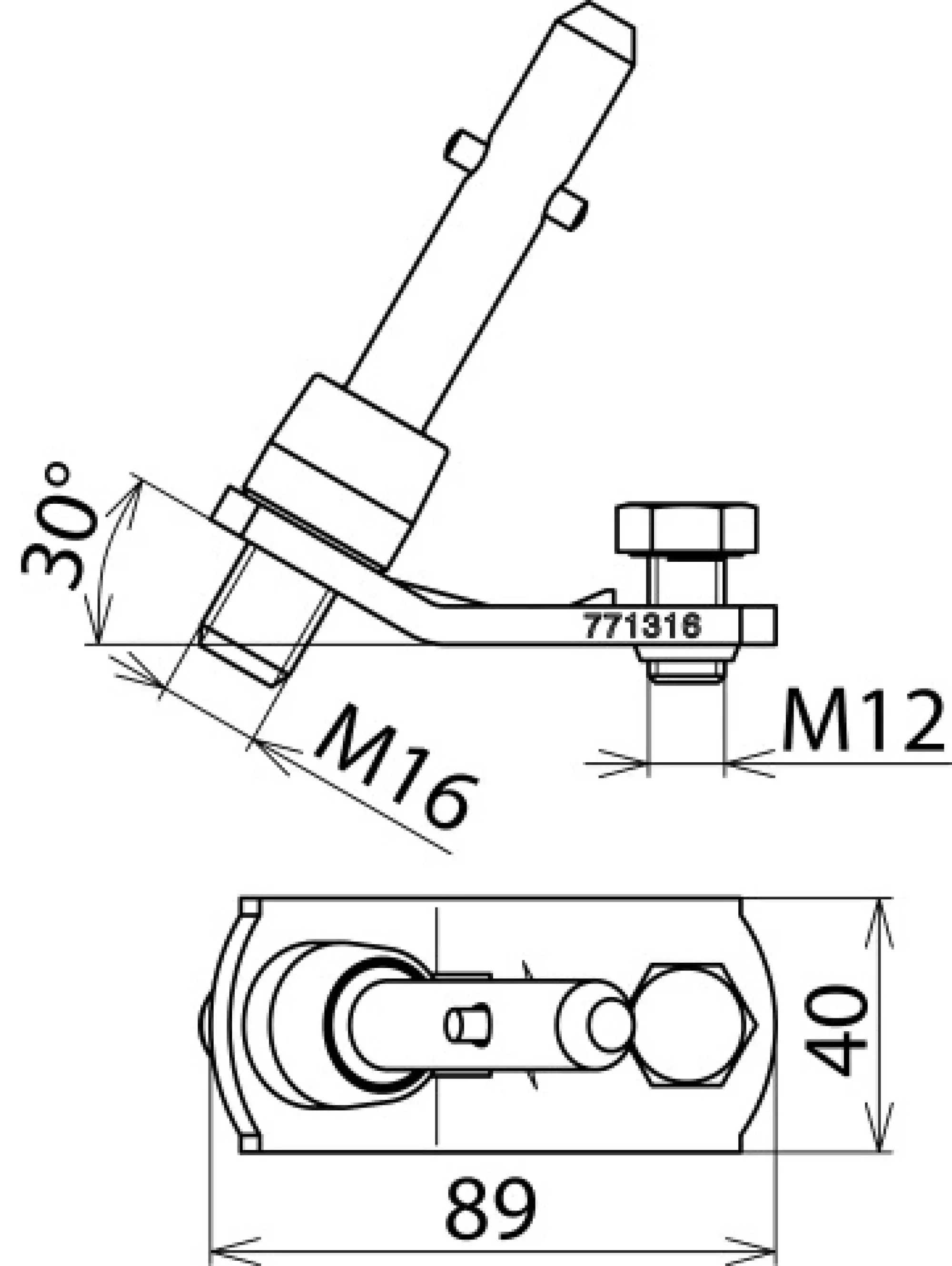 Dehn 771316 Phase connecting element w. T pin shaft M16x18mm f. cable lug PK1 16-150mm² (img_002) Dehn 771316 Phase connecting element w. T pin shaft M16x18mm f. cable lug PK1 16-150mm² (img_002)