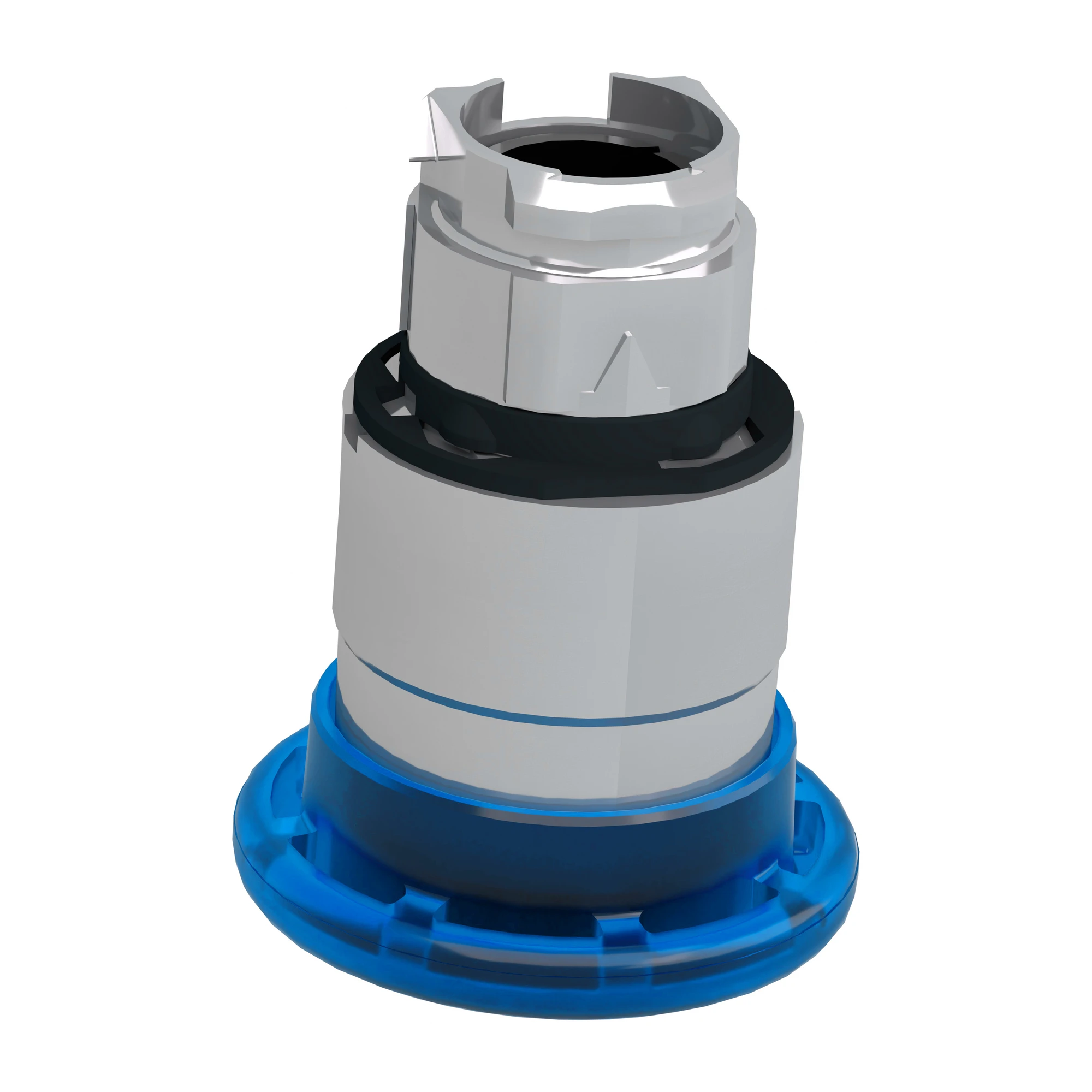 Schneider Electric ZB4BW463 Mushroom push button, front element, Harmony XB4, metal, 22mm, illuminated, blue, mushroom 40mm, momentary, for universal LED (img_006)