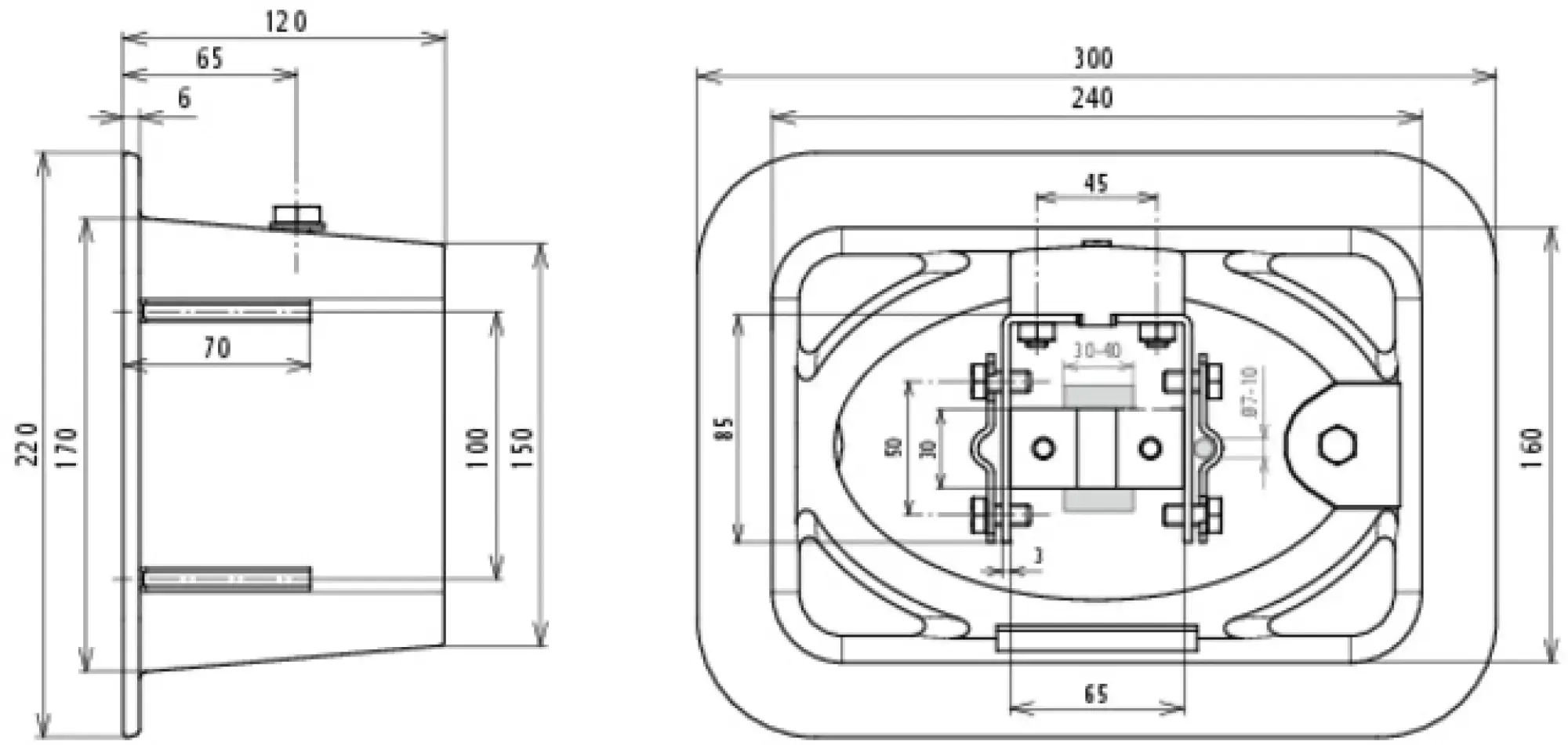 Dehn 549001 UF test joint box with test joint 300x220x120mm, GCI for Rd 7-10/Fl 40mm (img_002) Dehn 549001 UF test joint box with test joint 300x220x120mm, GCI for Rd 7-10/Fl 40mm (img_002)