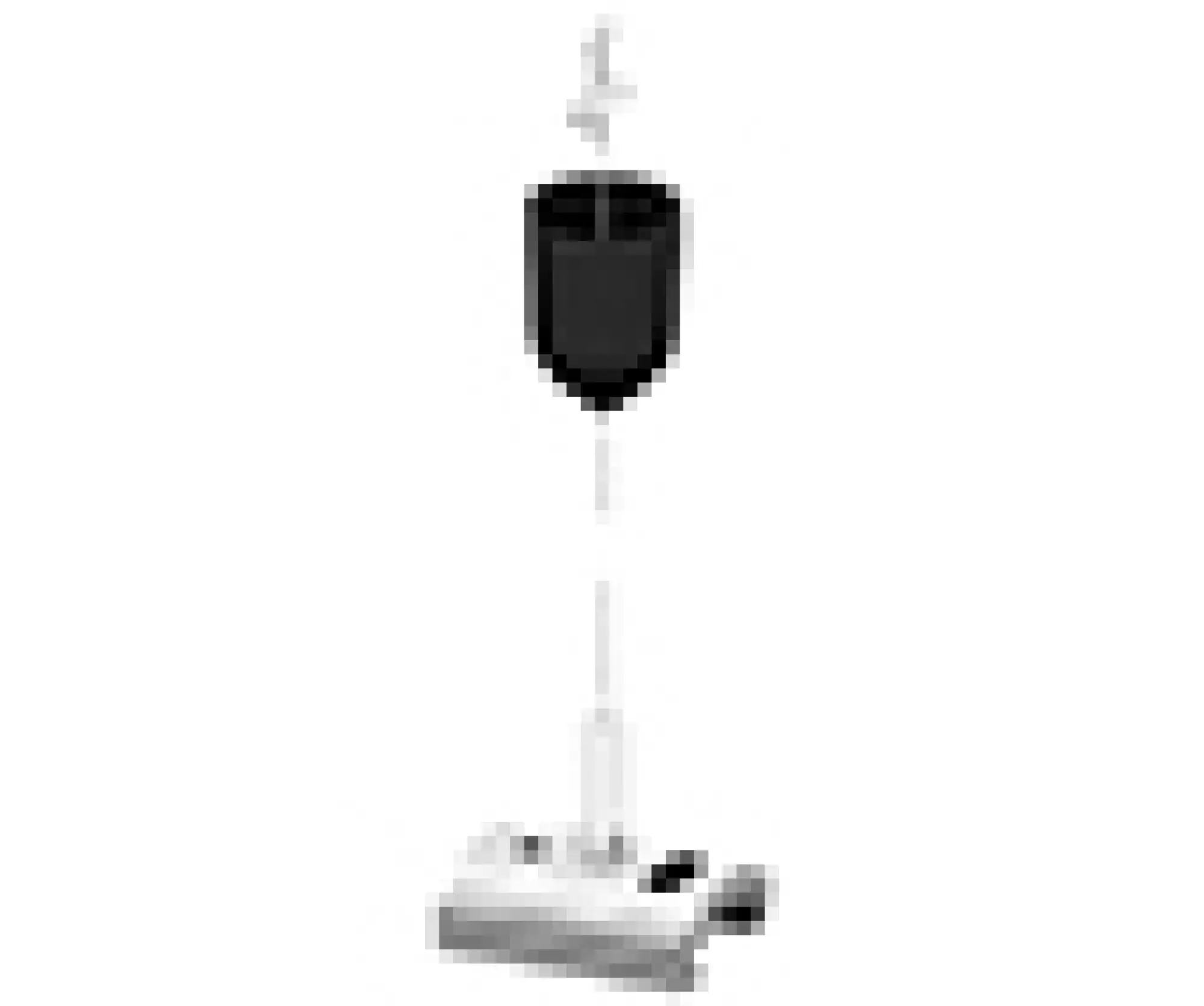 Performance iN Lighting 310779 Spanner mit Verschraubung, Baldachin aus Kunststoff, Stahlkabel Länge 1,5 m 310779 (img_001)