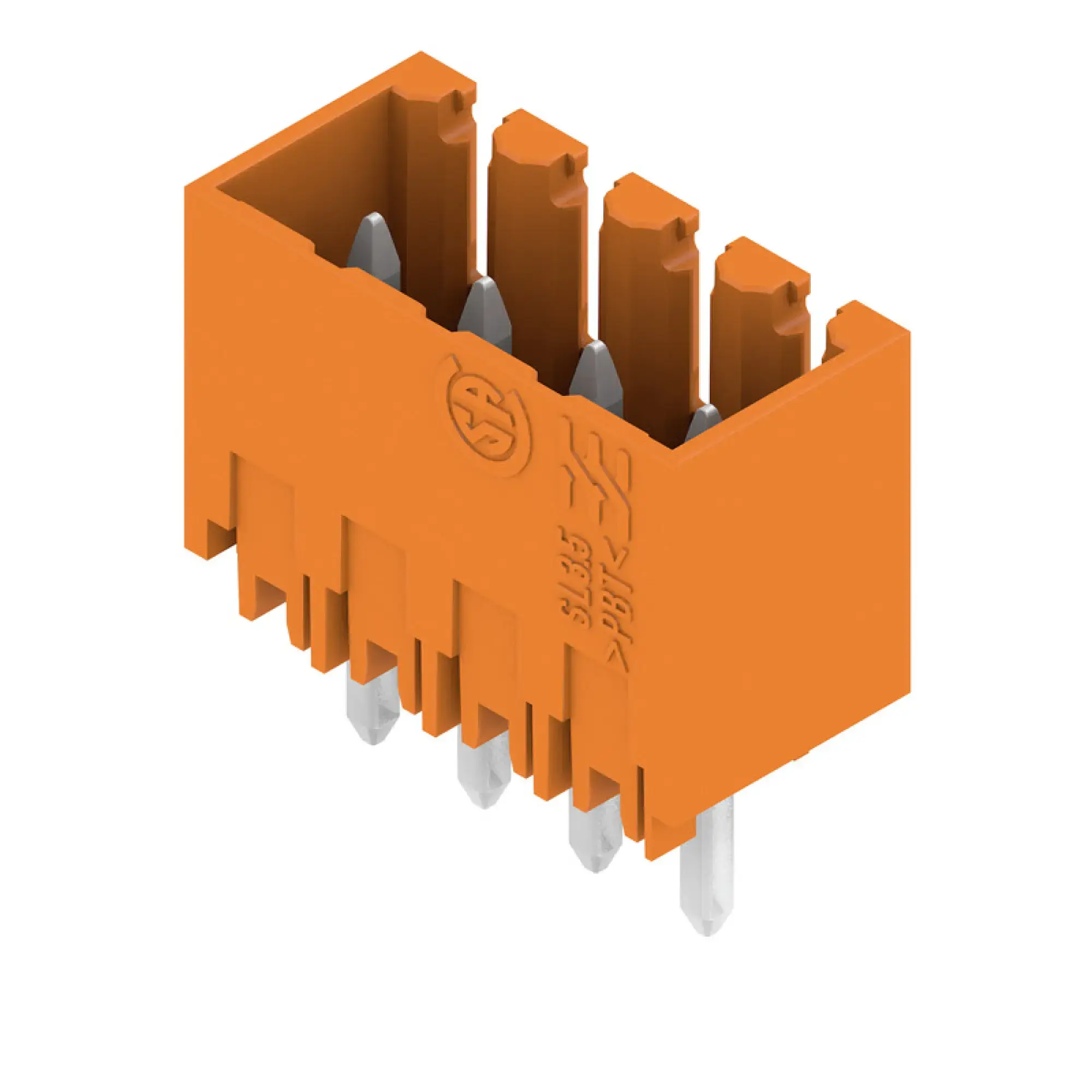 Weidmüller 1604640000 PCB connector (board connection), 160 V, 17 A, Pitch in mm: 3.50, Number of poles: 4, THT solder connection, Box (img_001)