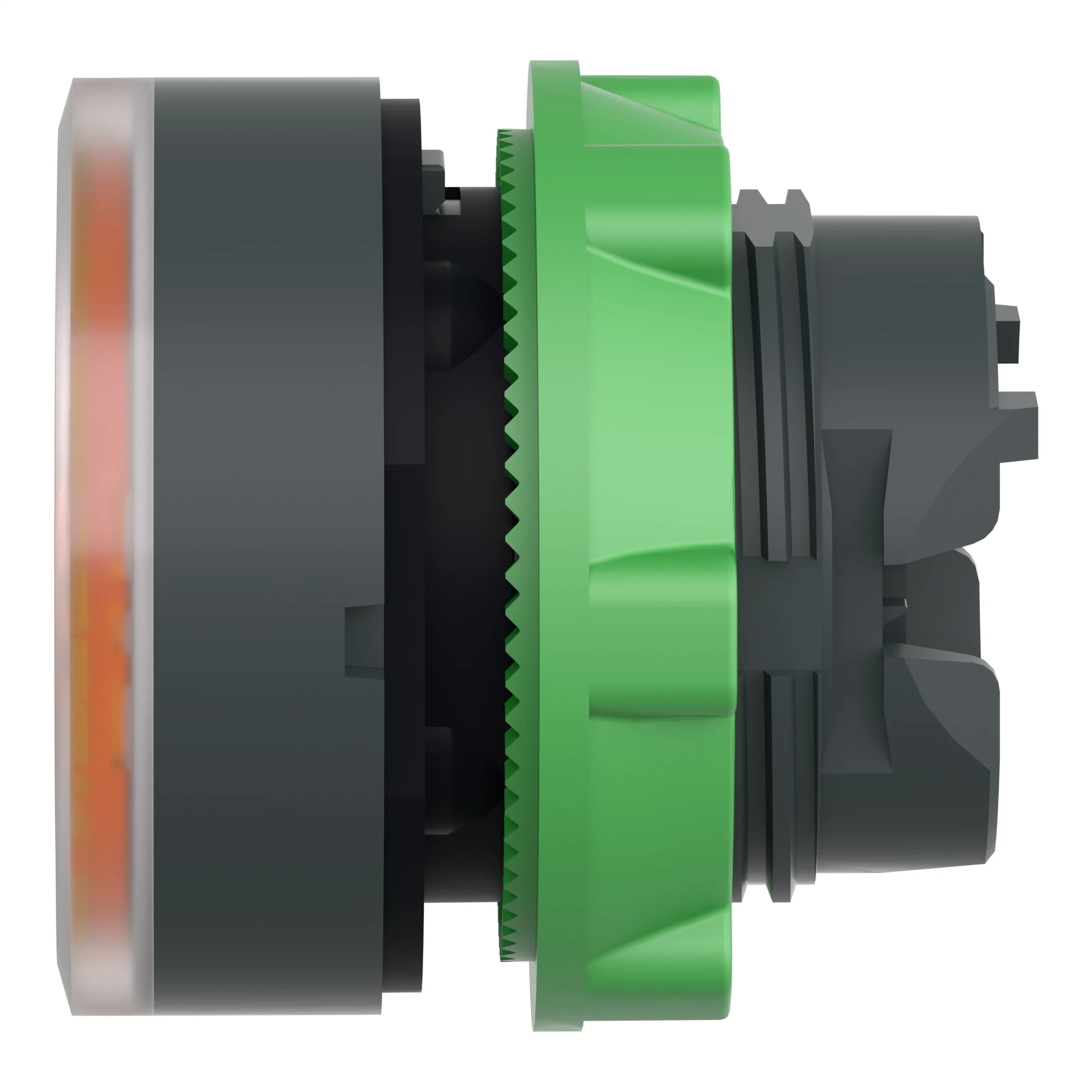 Schneider Electric ZB5AA58 Illuminated Push Button, Front Element, Harmony XB5, Plastic, 22mm, Orange, for Universal LED, for Insert Label (img_006)