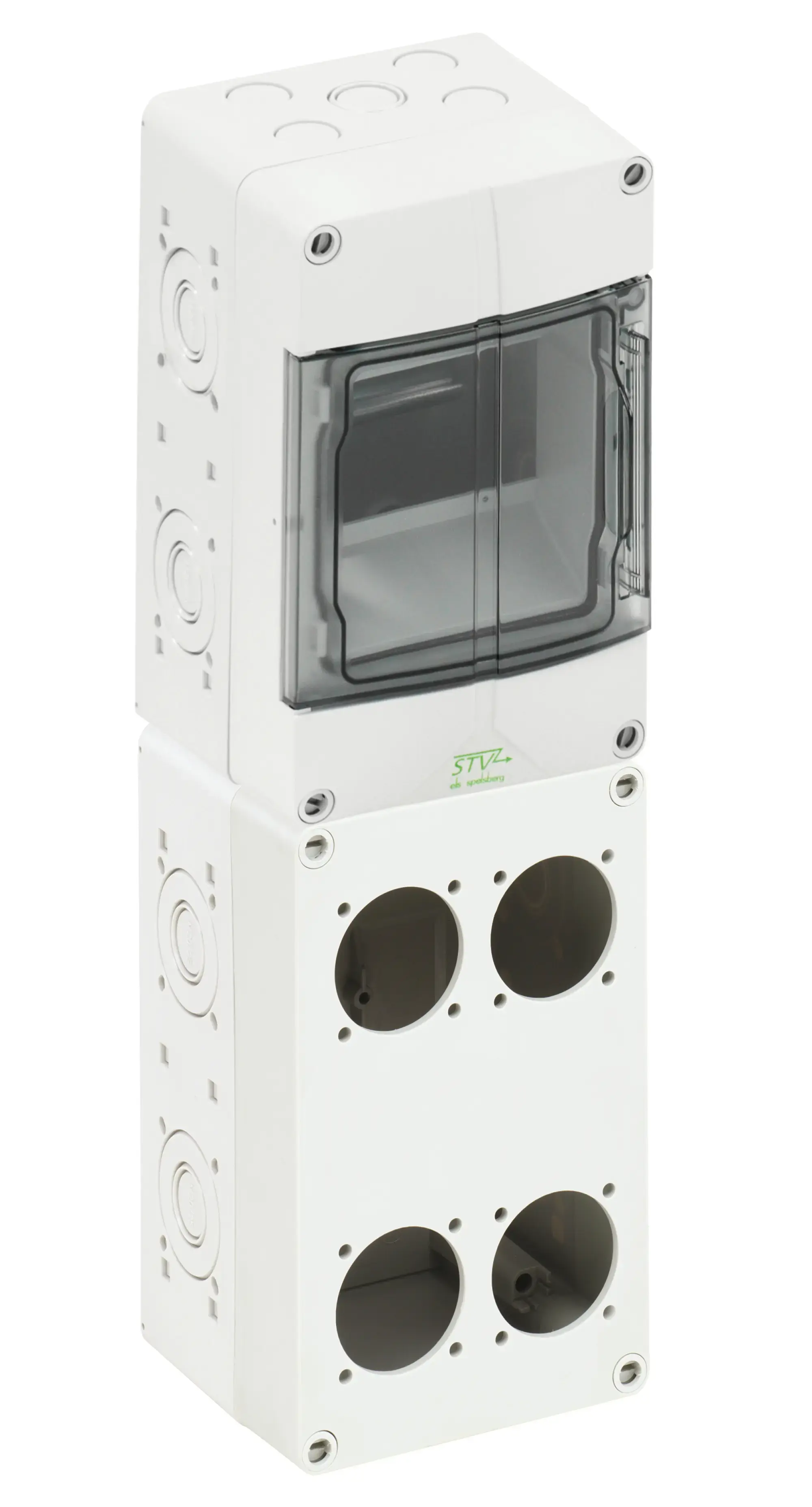 Spelsberg 72890401 Socket outlet combination, Type of protection IP44, 5 TE, Impact strength IK08, Protection class II, Rated insulation voltage 400V AC, Halogen free (img_001)