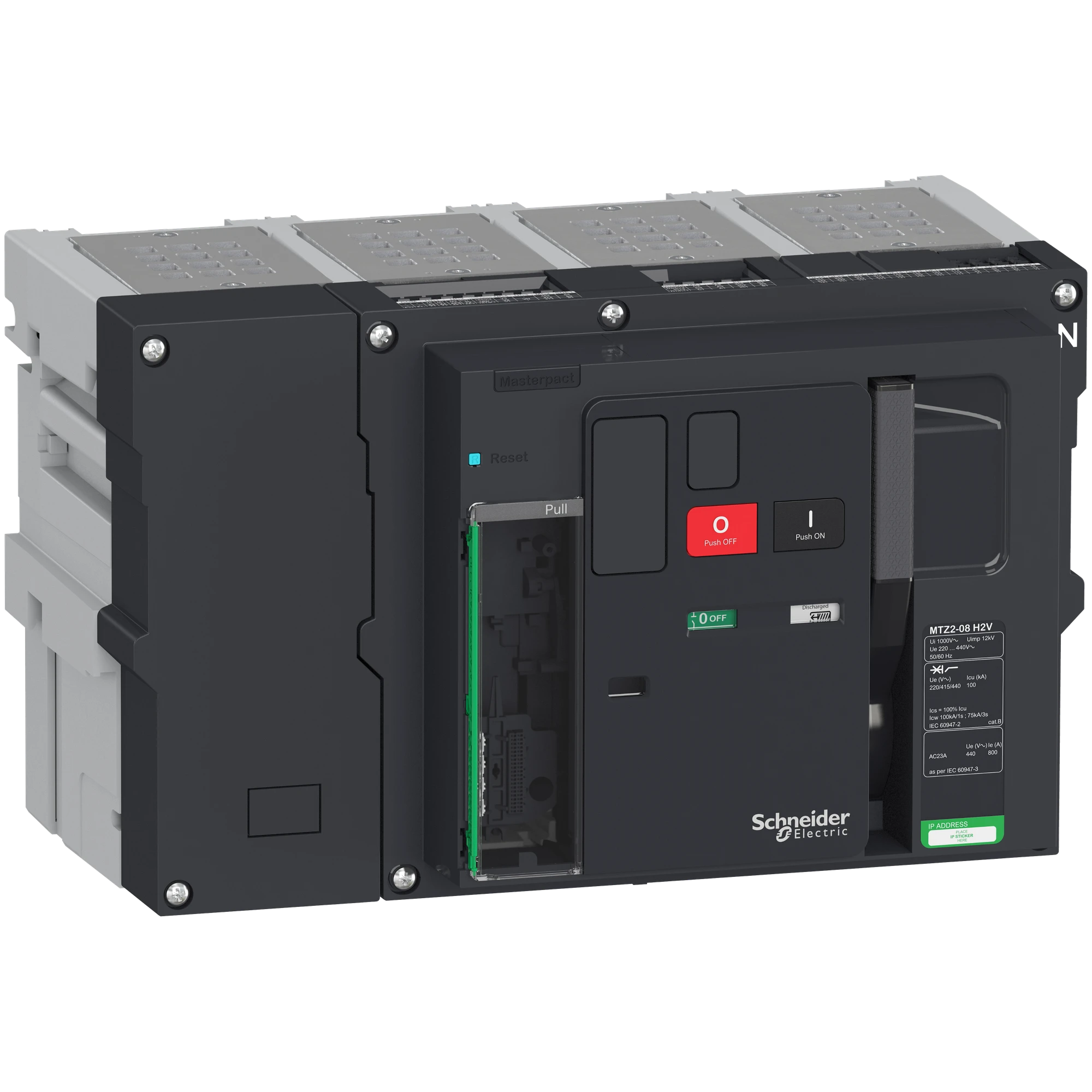 Schneider Electric LV846210 MasterPact MTZ2 800A H2V Icu=Icw=100kA 4P Base Unit Plug-in NEUTRAL right (img_001) Schneider Electric LV846210 MasterPact MTZ2 800A H2V Icu=Icw=100kA 4P Base Unit Plug-in NEUTRAL right (img_001)