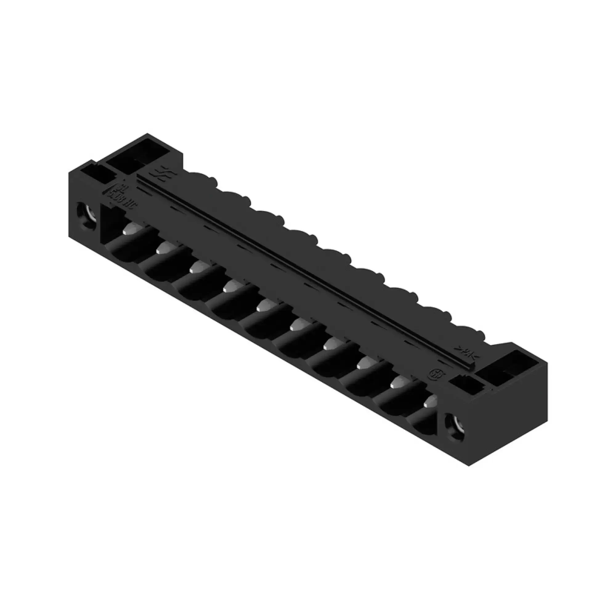 Weidmüller 1150180000 PCB connector (board connection), 320 V, 24 A, Pitch in mm: 5.08, Number of poles: 10, THT solder connection, Box (img_001)