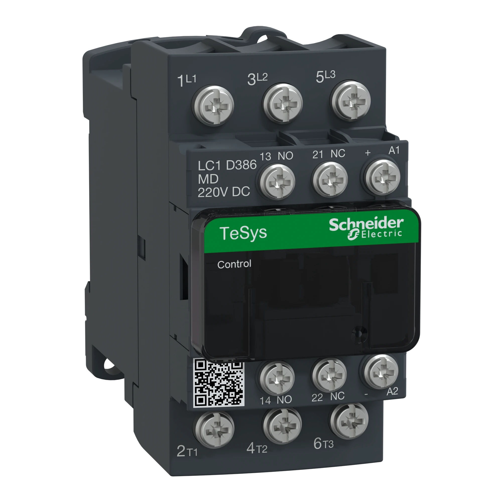 Schneider Electric LC1D386MD Power contactor LC1D 3p, +1NO+1NC, 18.5 kW, 38 A, 400 V AC3, Coil 220 V DC (img_001) Schneider Electric LC1D386MD Power contactor LC1D 3p, +1NO+1NC, 18.5 kW, 38 A, 400 V AC3, Coil 220 V DC (img_001)