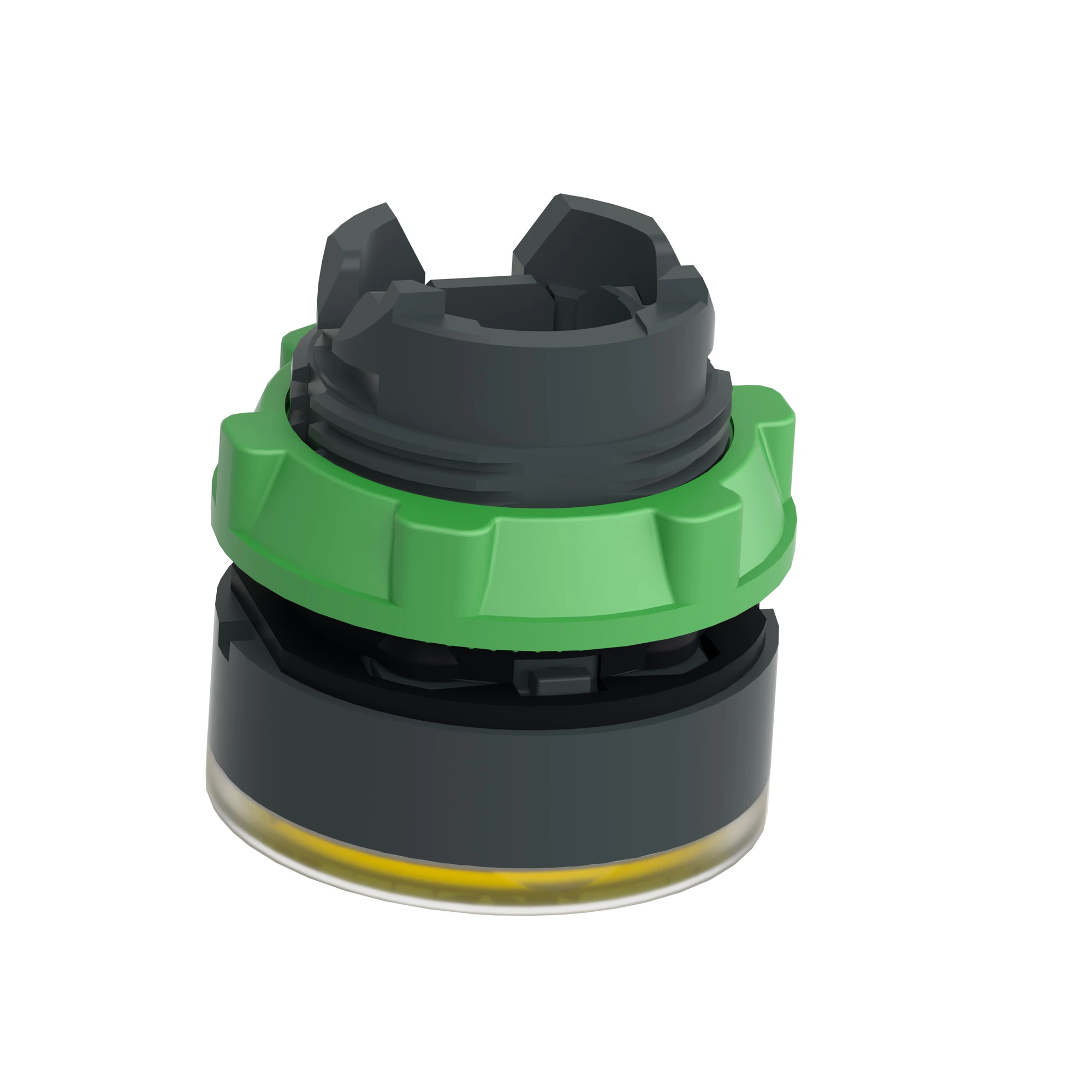 Schneider Electric ZB5AH083 Illuminated push-button, front element, Harmony XB5, plastic, 22mm, yellow, unmarked, for universal LED, latching (img_008)