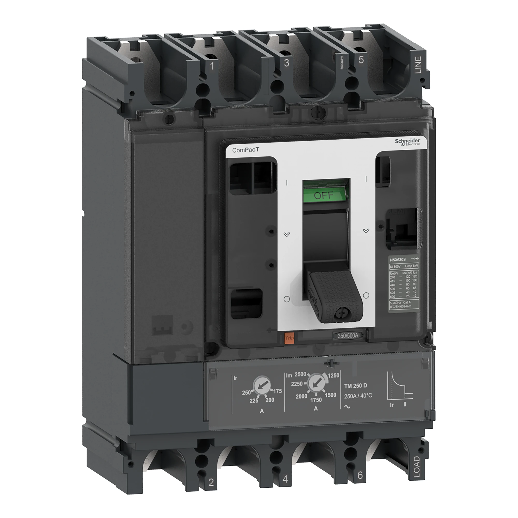 Schneider Electric C40F4TM320D1 Compact circuit breaker ComPacT NSX320 DC PV TM-D 4P 320A, 10kA/1000V DC (img_001)