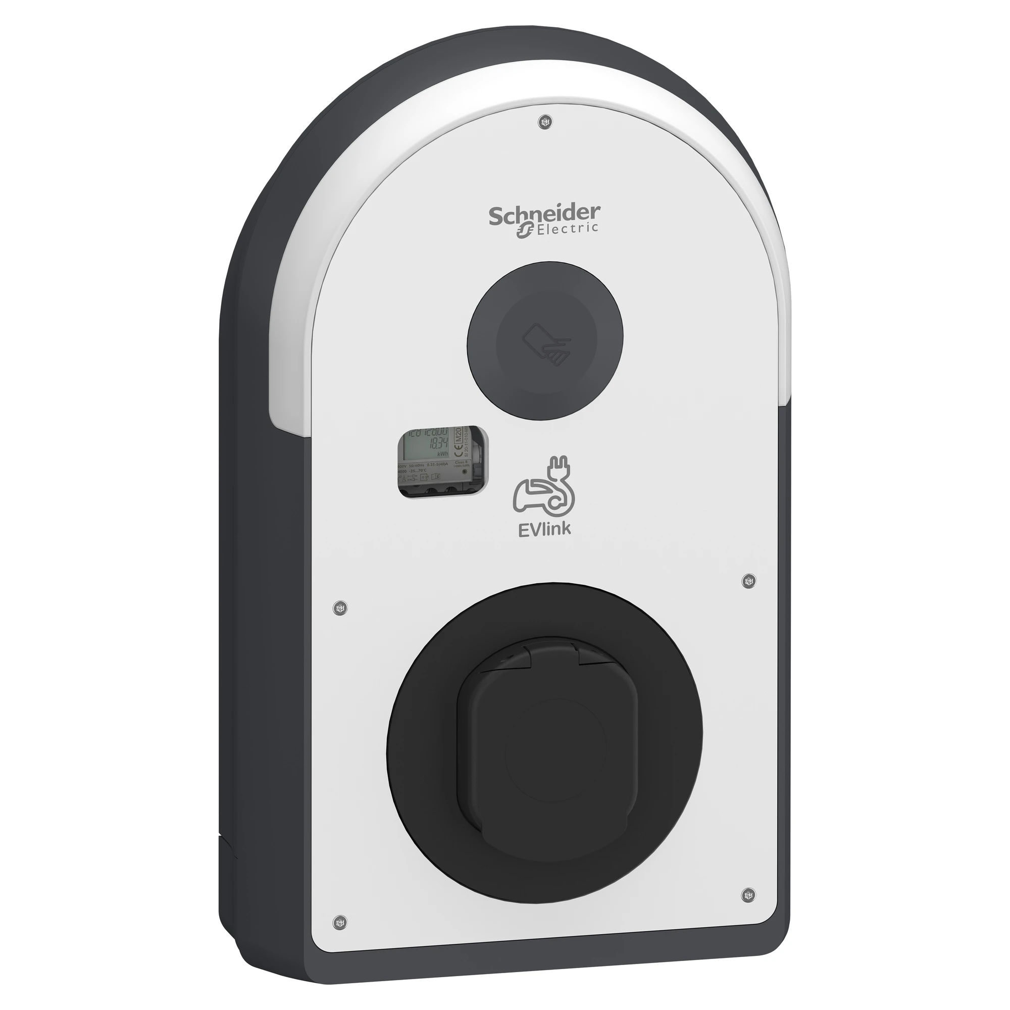 Schneider Electric EVB3I22N40MB Pro AC Wallbox, 22kW, T2S Socket, FI B-EV, IP55, IK10, NFC/RFID Reader, ERK (img_001) Schneider Electric EVB3I22N40MB Pro AC Wallbox, 22kW, T2S Socket, FI B-EV, IP55, IK10, NFC/RFID Reader, ERK (img_001)